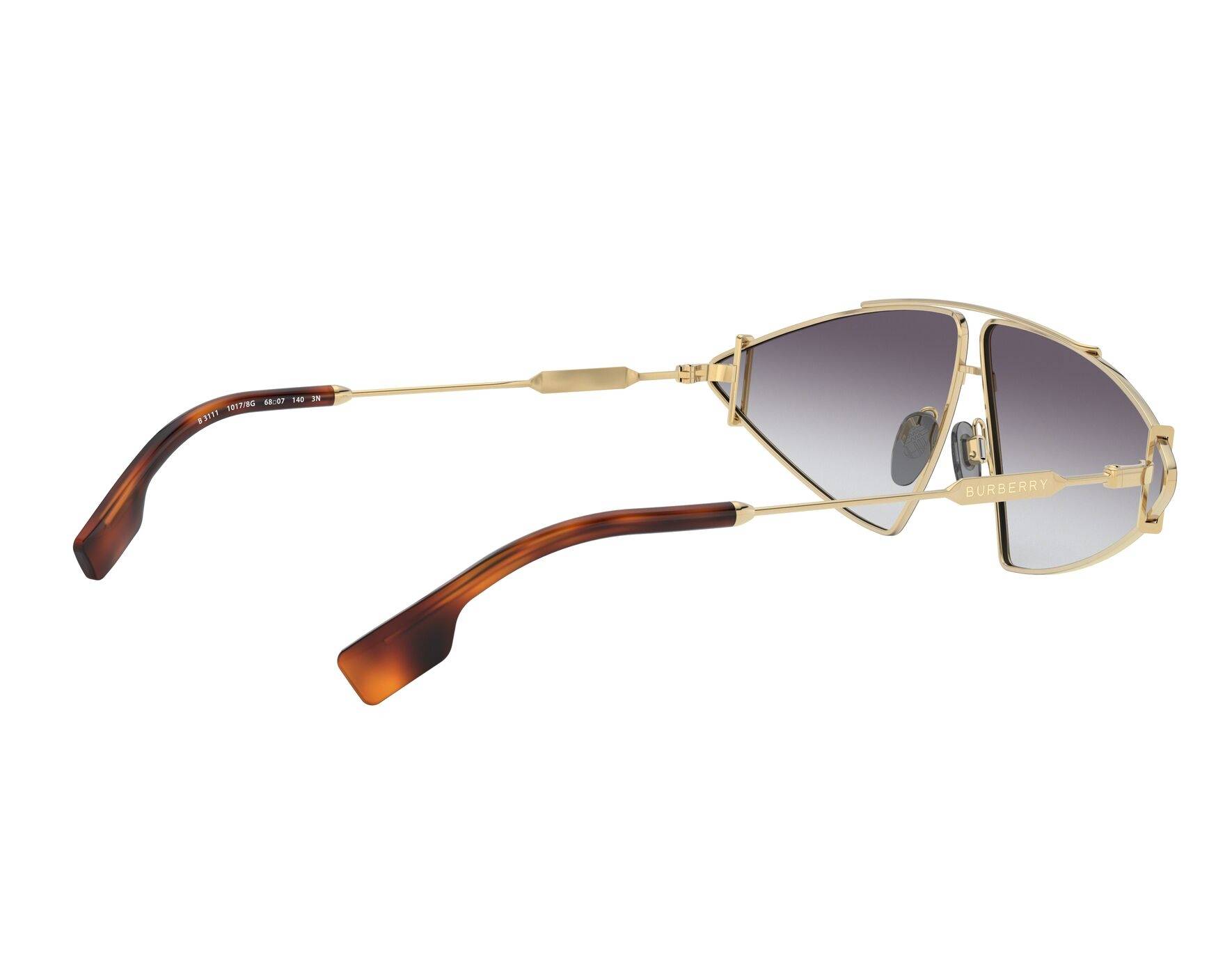 burberry black gold sunglasses