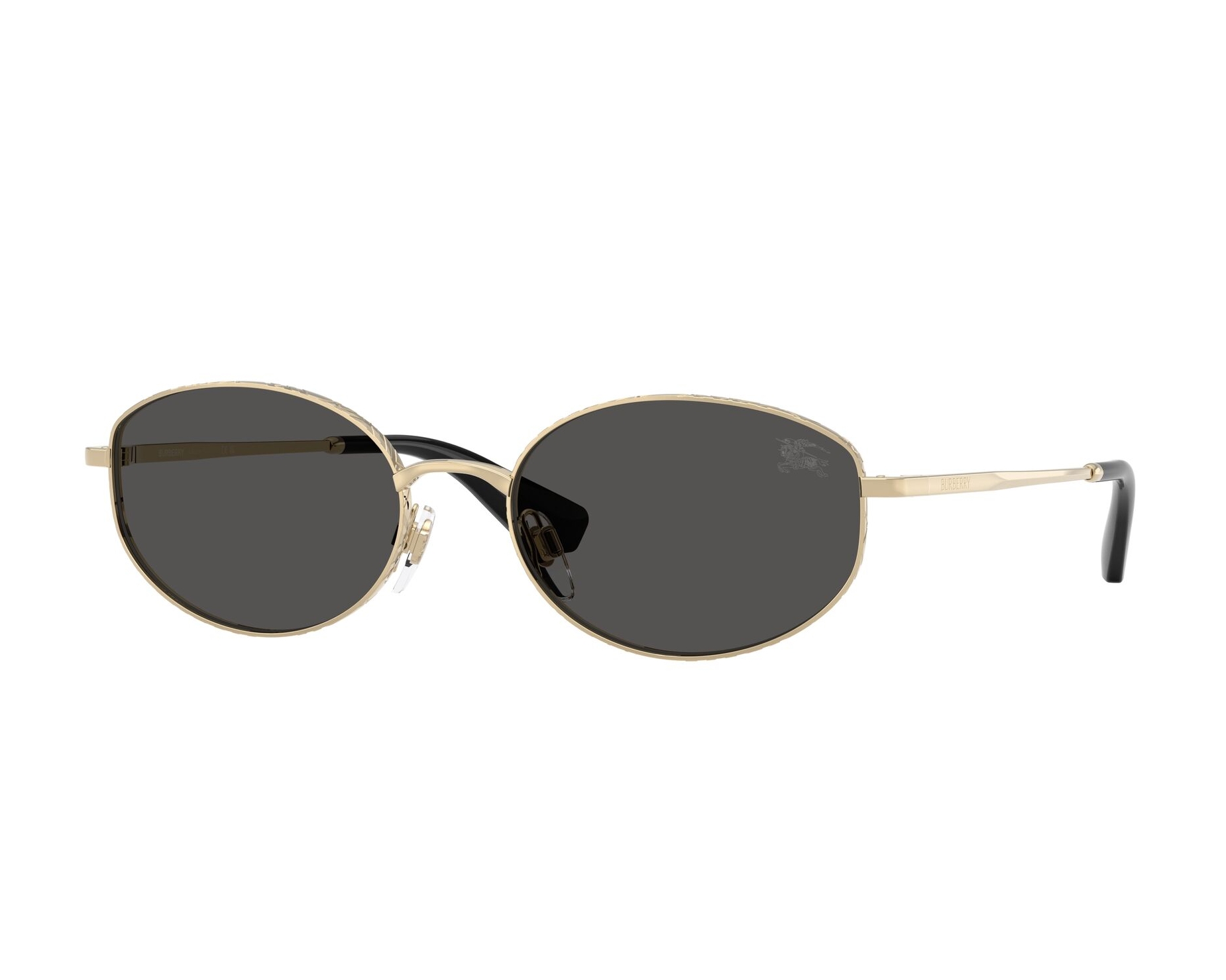 Burberry Black Sunglasses with Gold Temple Detail BURBERRY-BE2310 SEATON 3757 Square Eyeglasses Black/Gold  main image 4