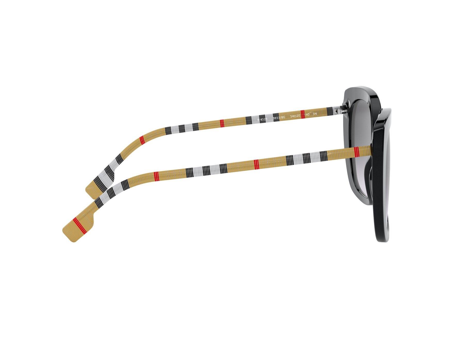 Burberry BE-4323 38538G 54-20 Black Check 360 degree view 10