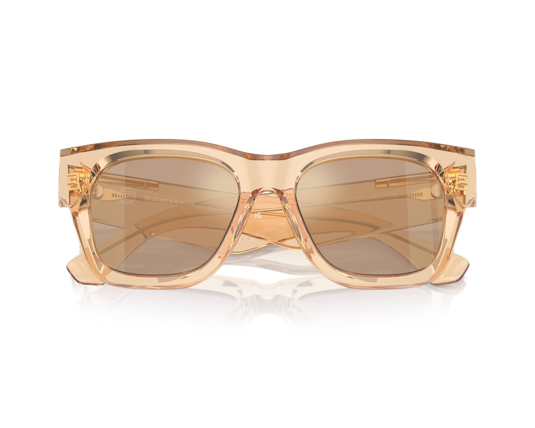 NWT Burberry BE4424-40635A Brown Rectangle 52mm Sunglasses Burberry Sunglasses BE4424 40635A main image 3