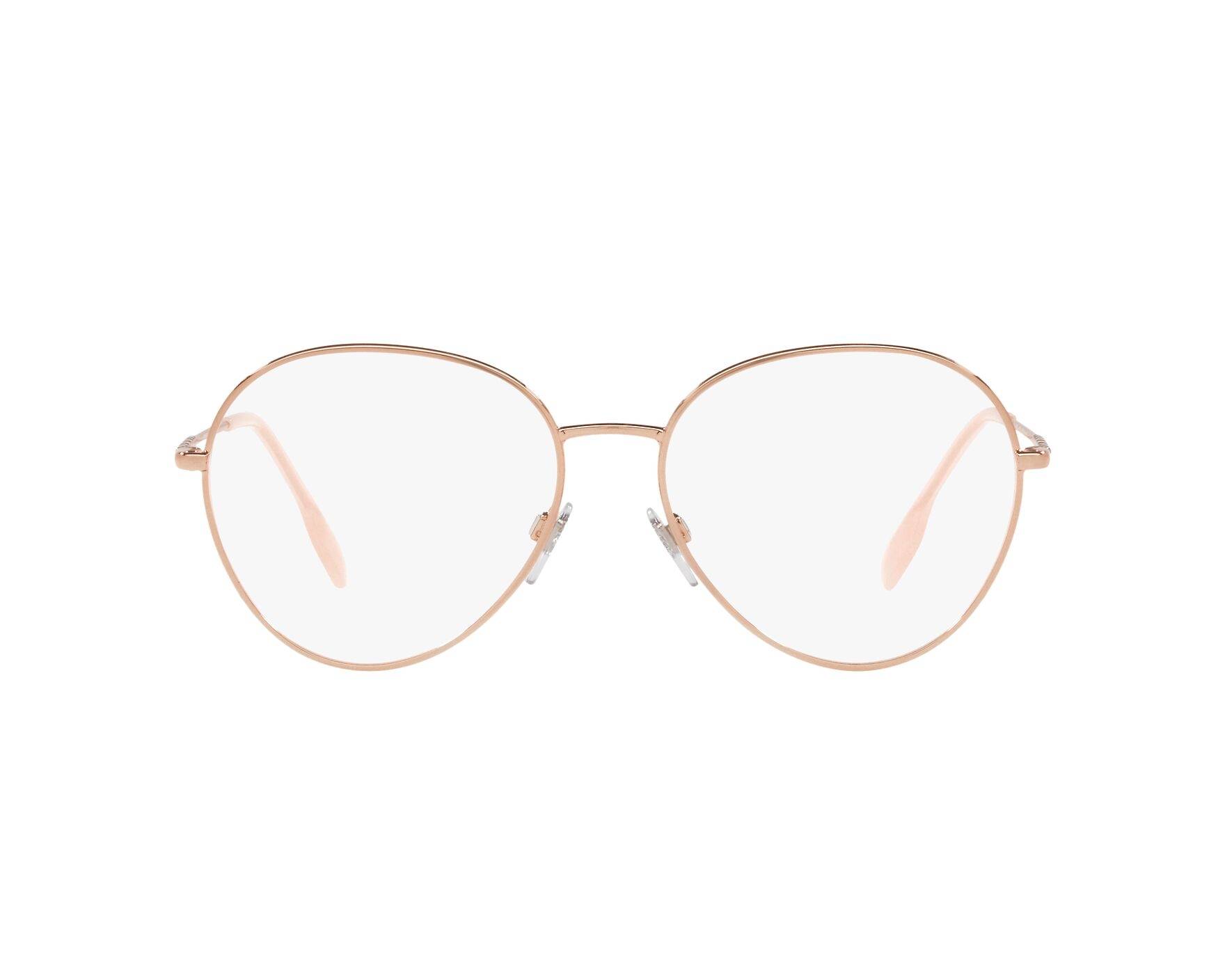 メガネ Burberry Glasses Frame BE1366 1005 Round Silver FELICITY Burberry Felicity BE1366 1005 Silver Eyeglasses for Woman