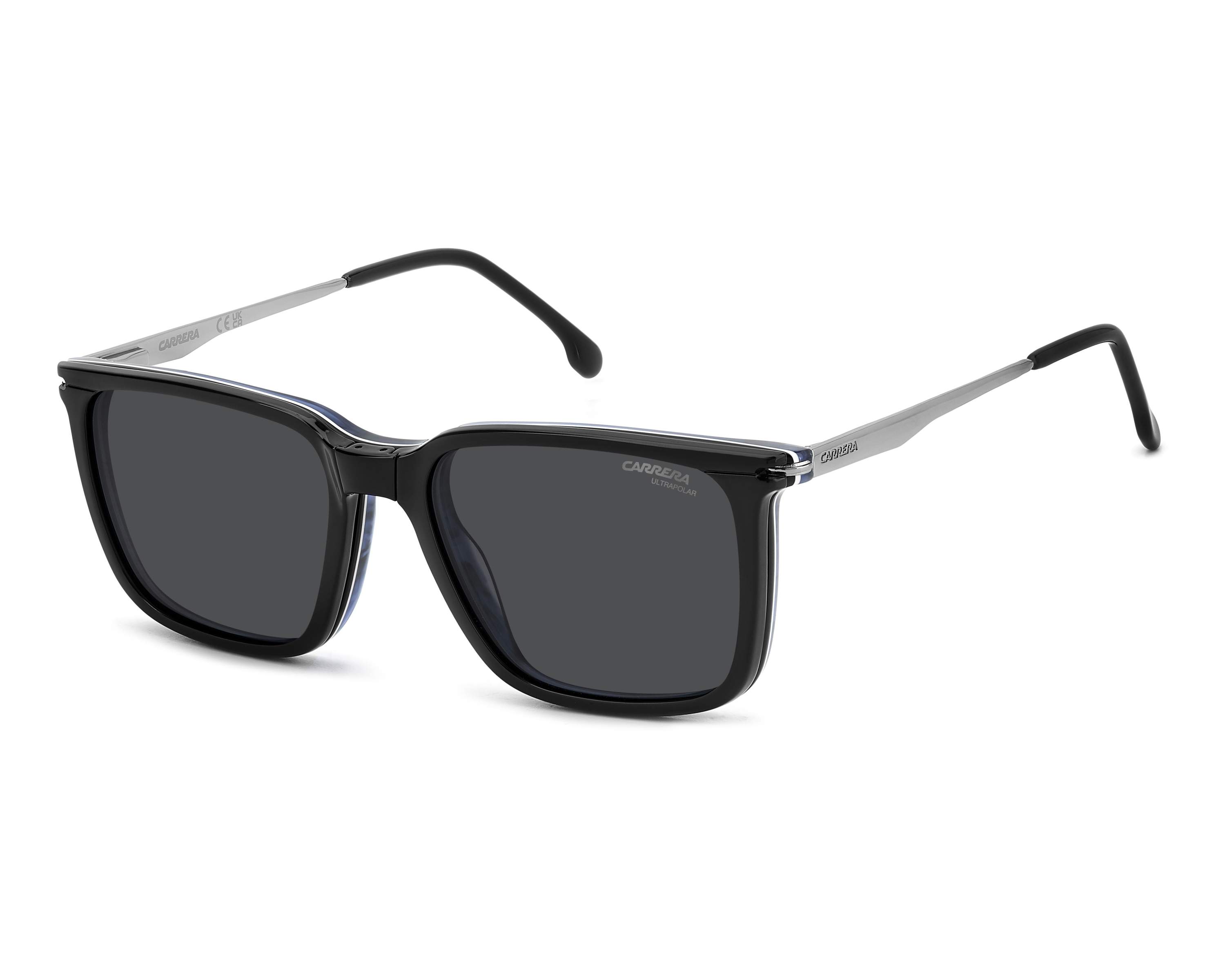 Carrera CA-357-C 9ZJ 54-17 Black Blue 360 degree view 8