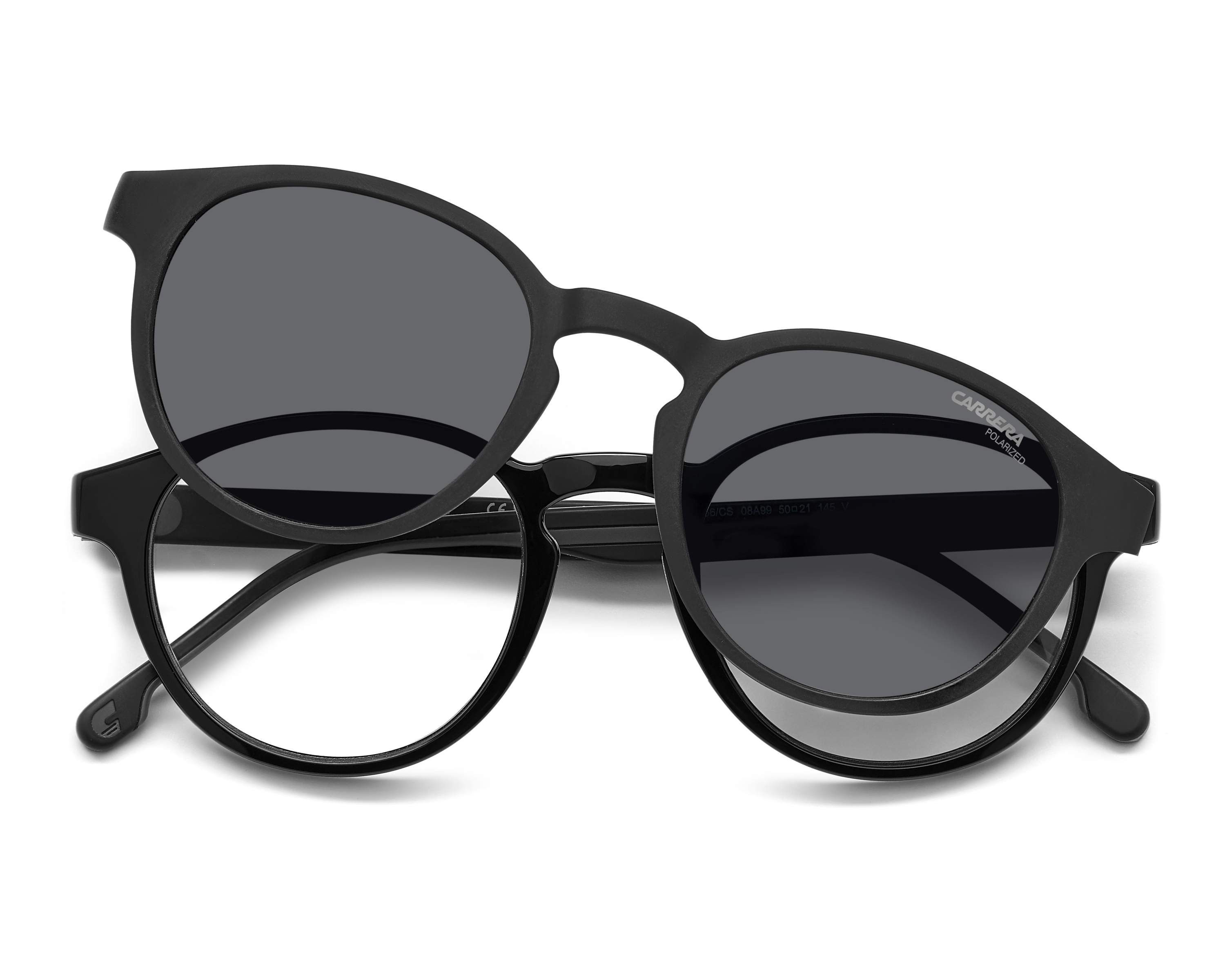 Carrera CA-8066-CS 08AM9 50-21 Black Grey 360 degree view 4