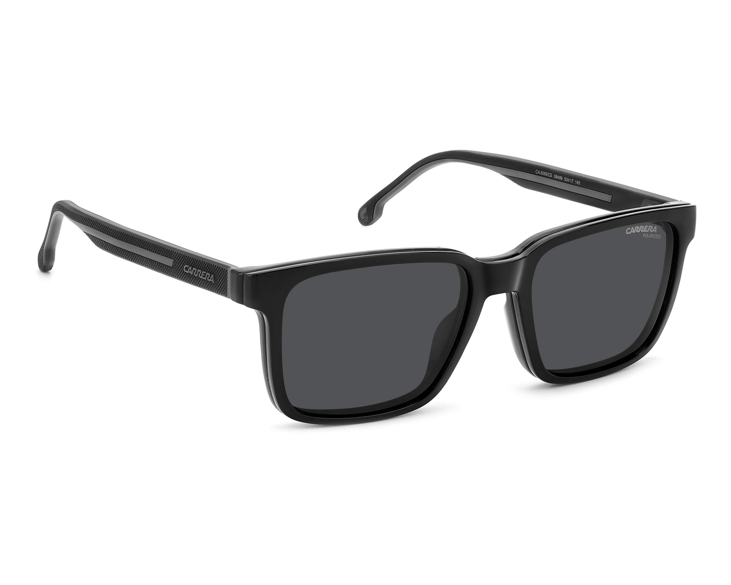 Carrera CA-8069-CS 08A/M9 53-17 Black Grey 360 degree view 10