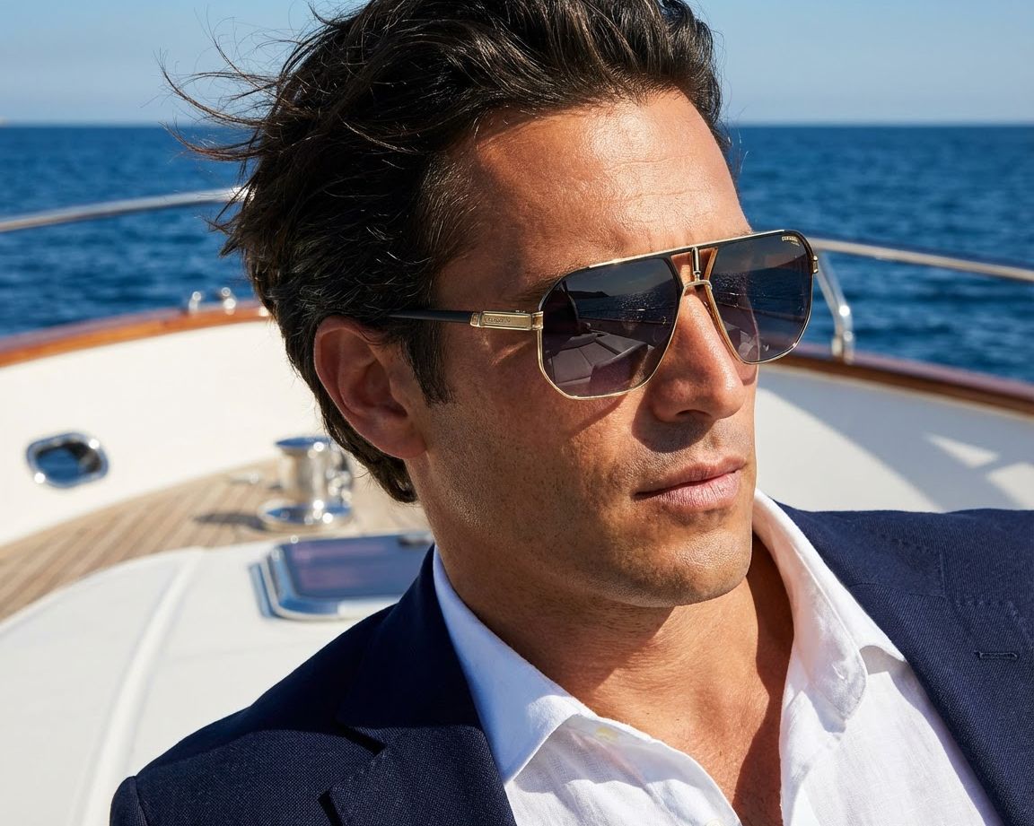 Carrera CARRERA-1062-S SAO9O 62-14 Black Gold 360 degree view 8