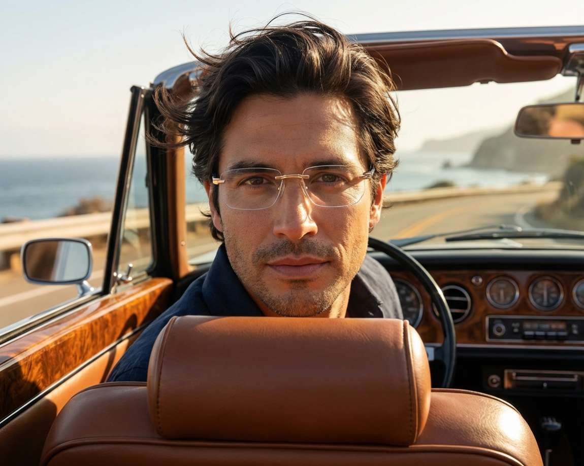 Carrera CARRERA-1142 LKS 57-15 Gold Blue 360 degree view 8
