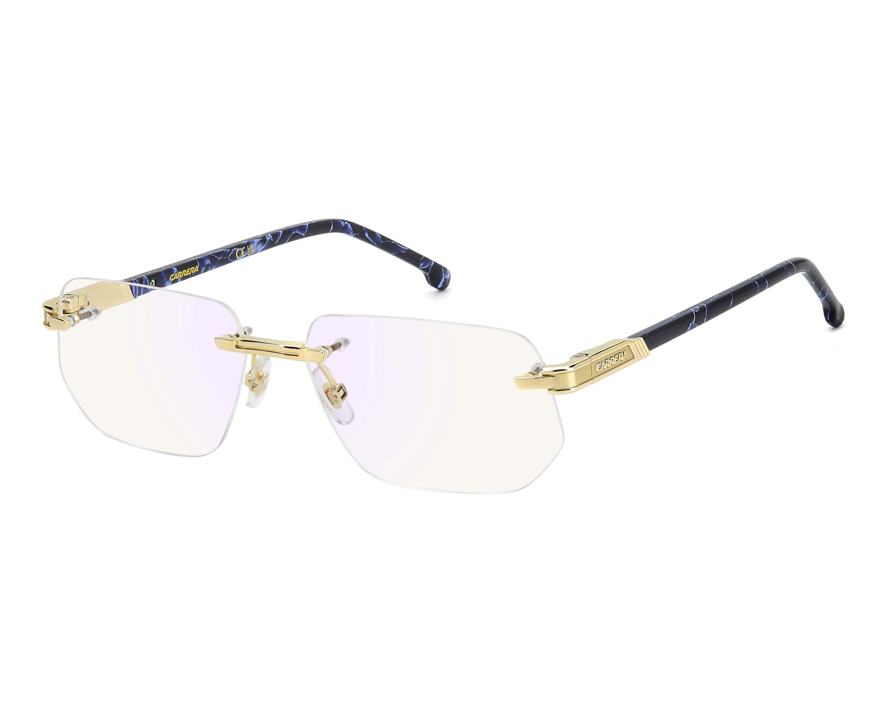 Carrera CARRERA-1142 LKS 57-15 Gold Blue 360 degree view 5