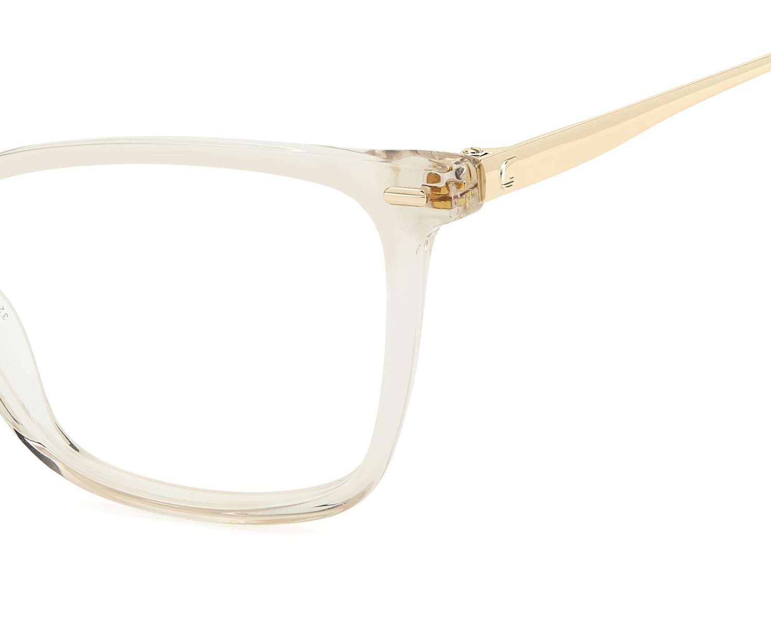 NEW SQUARE CARRERA 3024 010A 00 WOMEN EYEGLASSES CARRERA BEIGE CLEAR EYEWEAR CARRERA 3024 – Carrera World EU main image 2