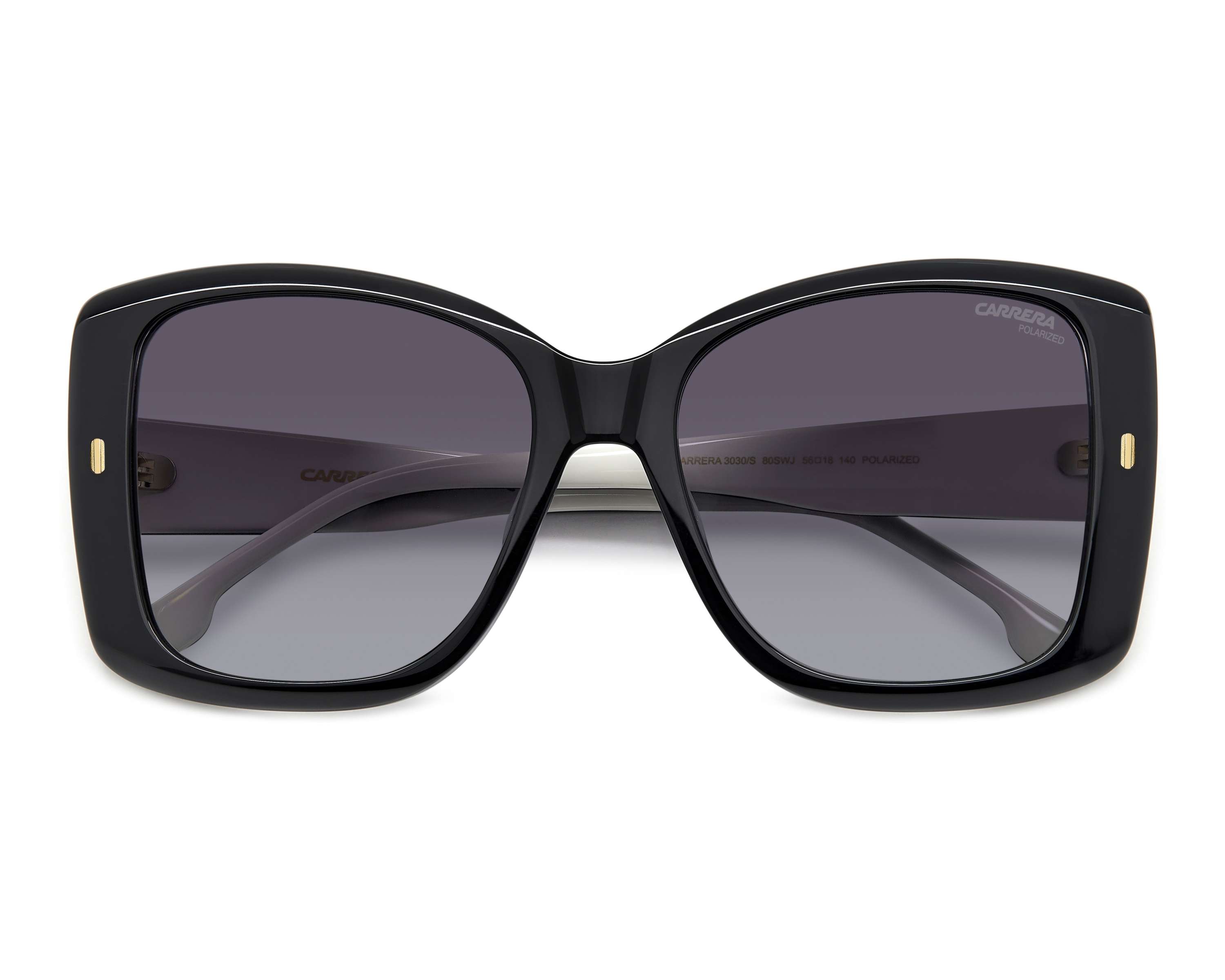 Carrera CARRERA-3030-S 80S/WJ 56-18 Black White 360 degree view 4