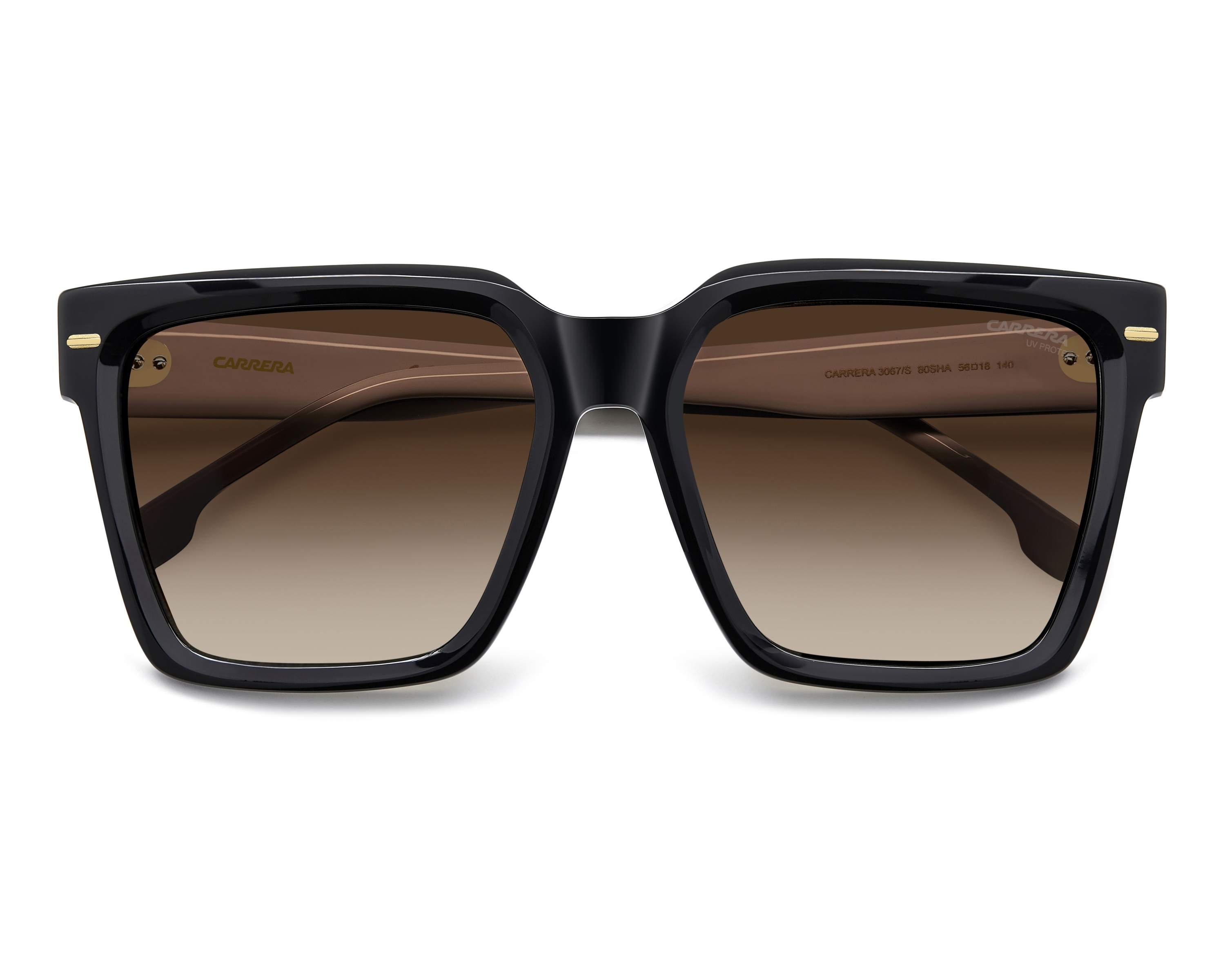 Carrera Clear Frame Sunglasses with Brown Lenses and Black Case Carrera Sunglasses CA-1053-S-TI 003/86 main image 3