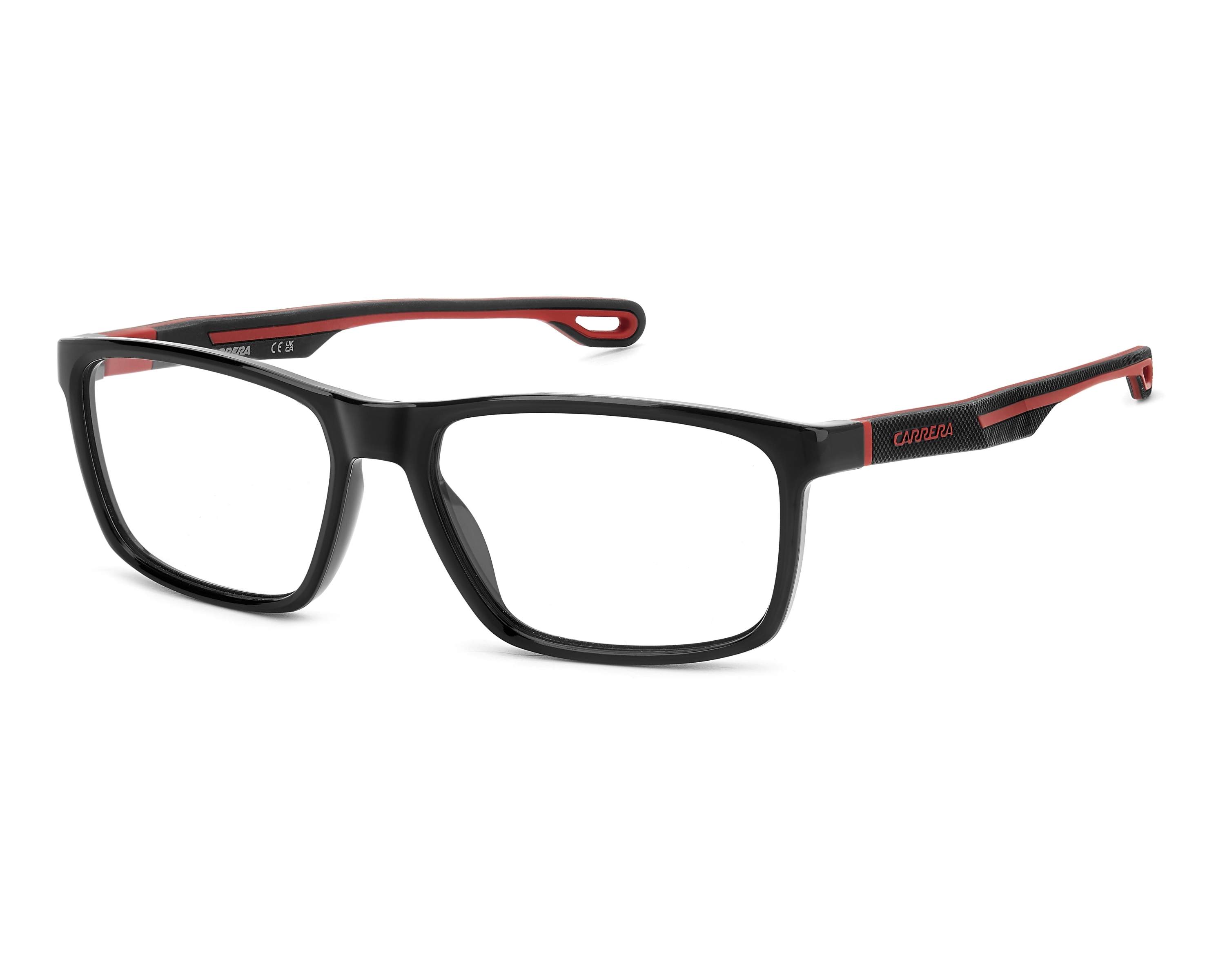 Carrera Women\'s Clear Frame Sunglasses with Red Lenses Carrera Glasses CARRERA-8893 BLX main image 4