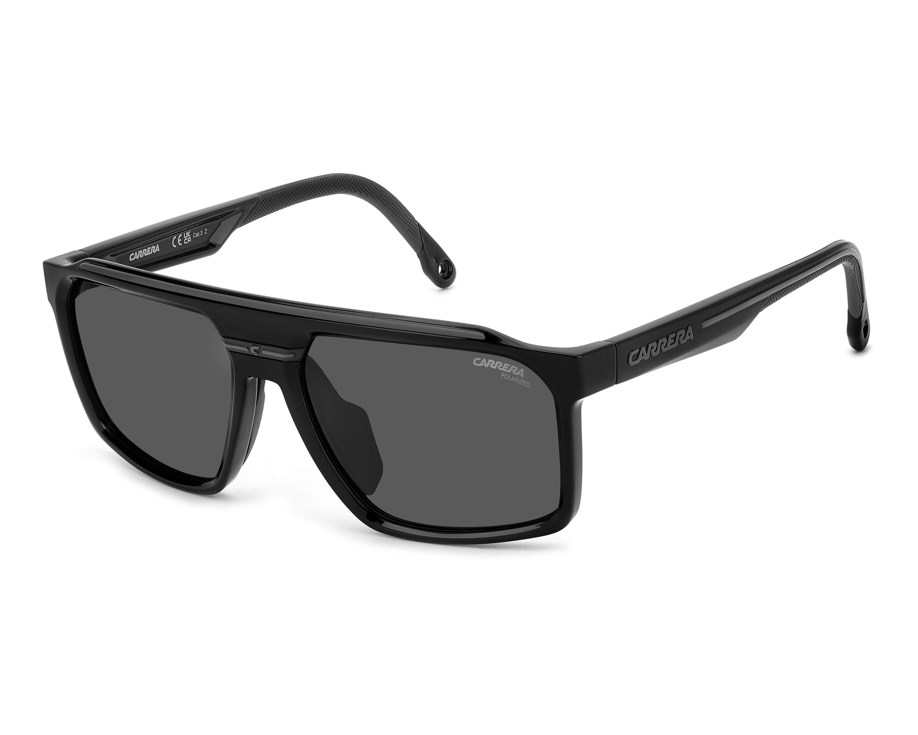 Carrera Clear and Black Sunglasses Carrera 365/S Square Sunglasses | Fashion Eyewear US main image 4