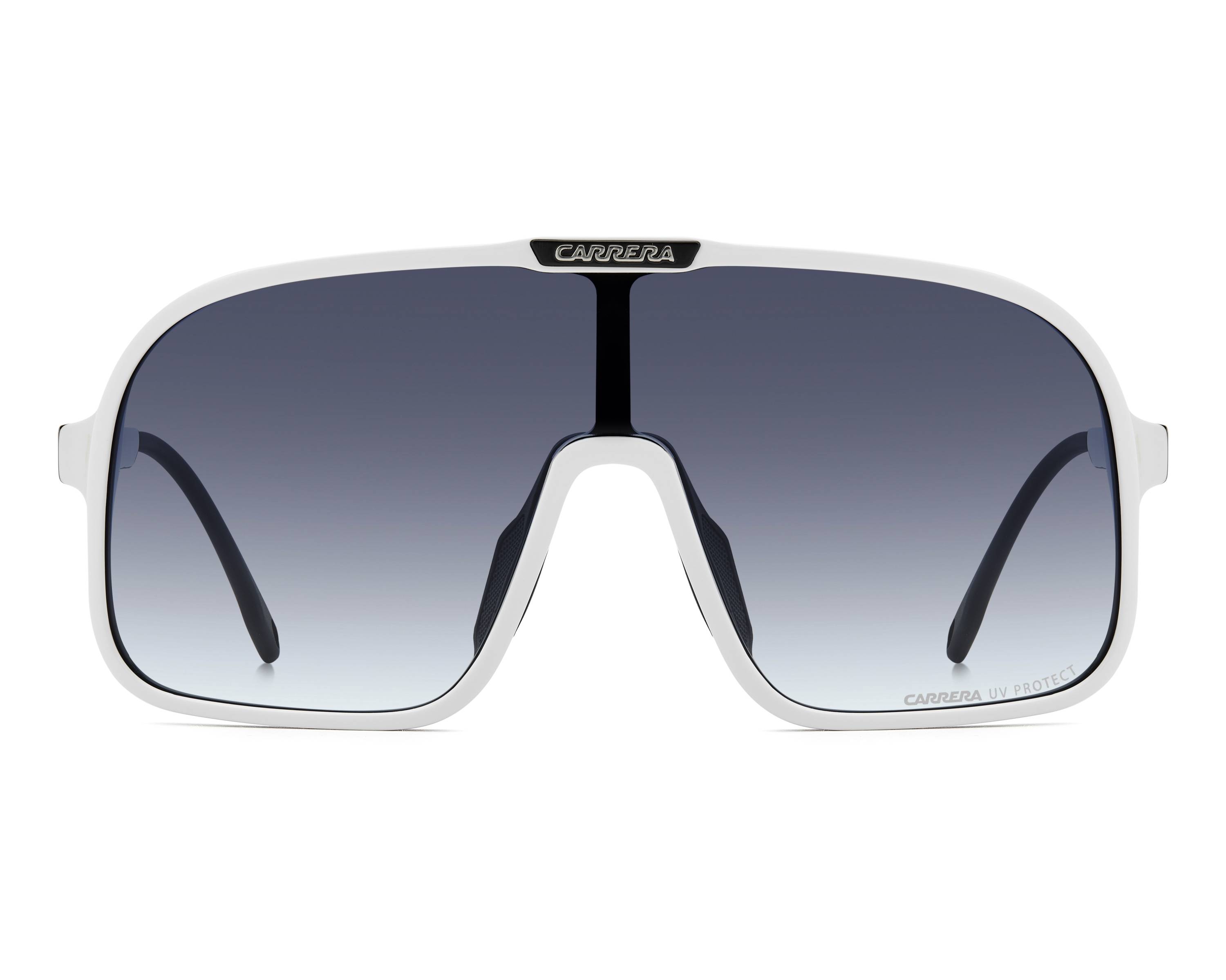 Carrera White and Black Sunglasses Carrera 3004/S 80S HA Sunglasses Black White - eye-oo.com main image 4