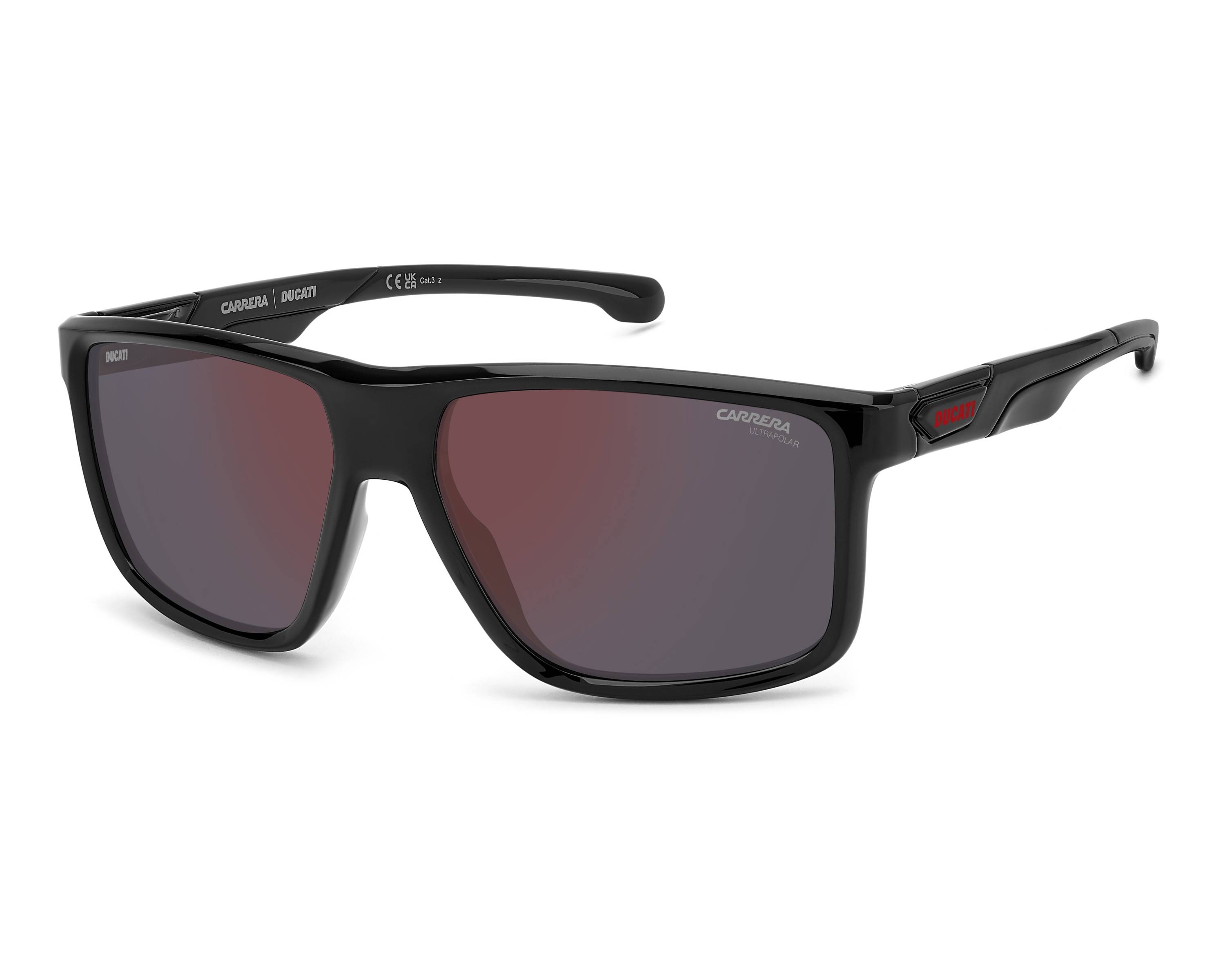 Carrera CARDUC-056-S OIT/H4 60-16 Black Red 360 degree view 1