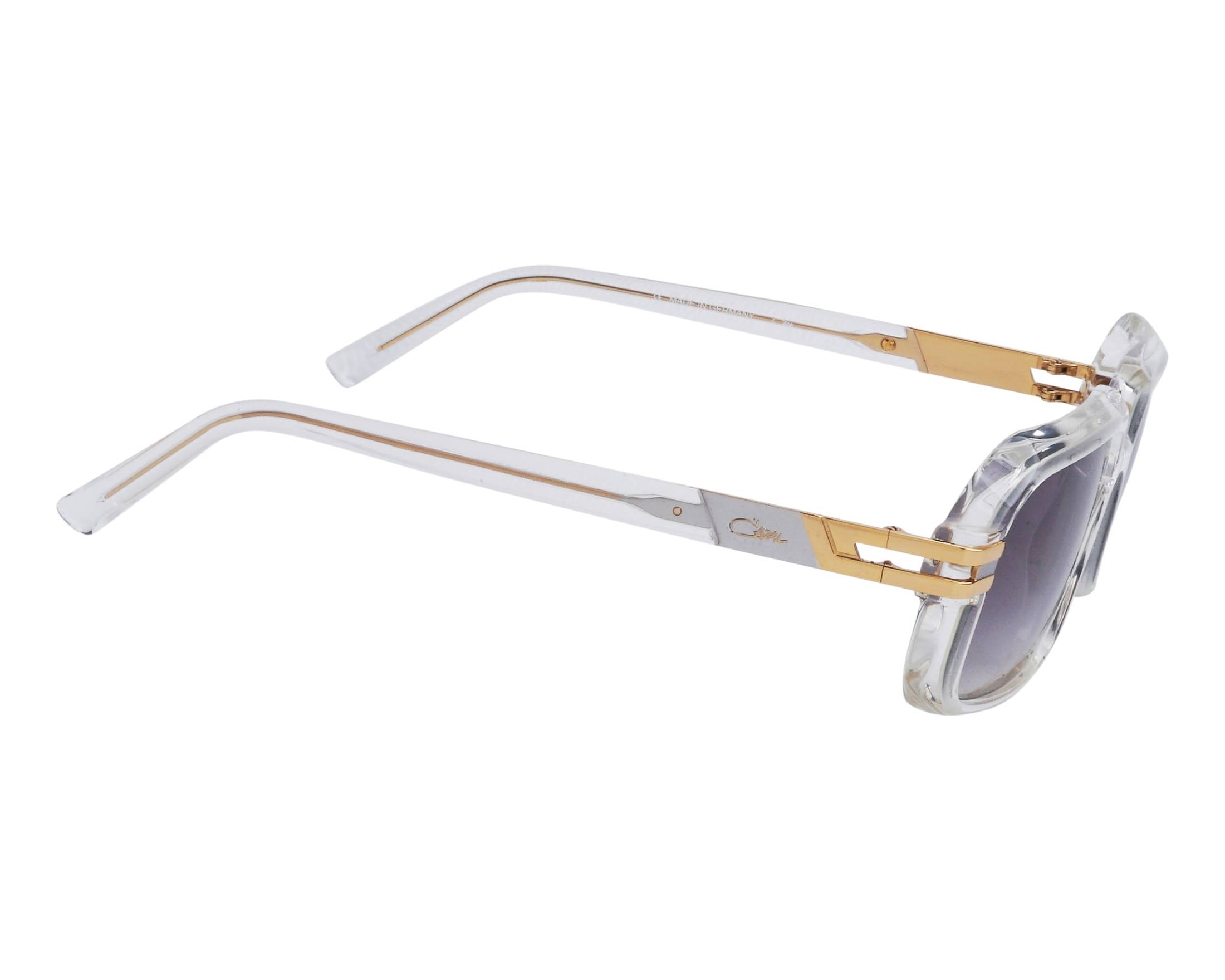 Cazal 6037/3 004 56-17 Crystal Gold profile view