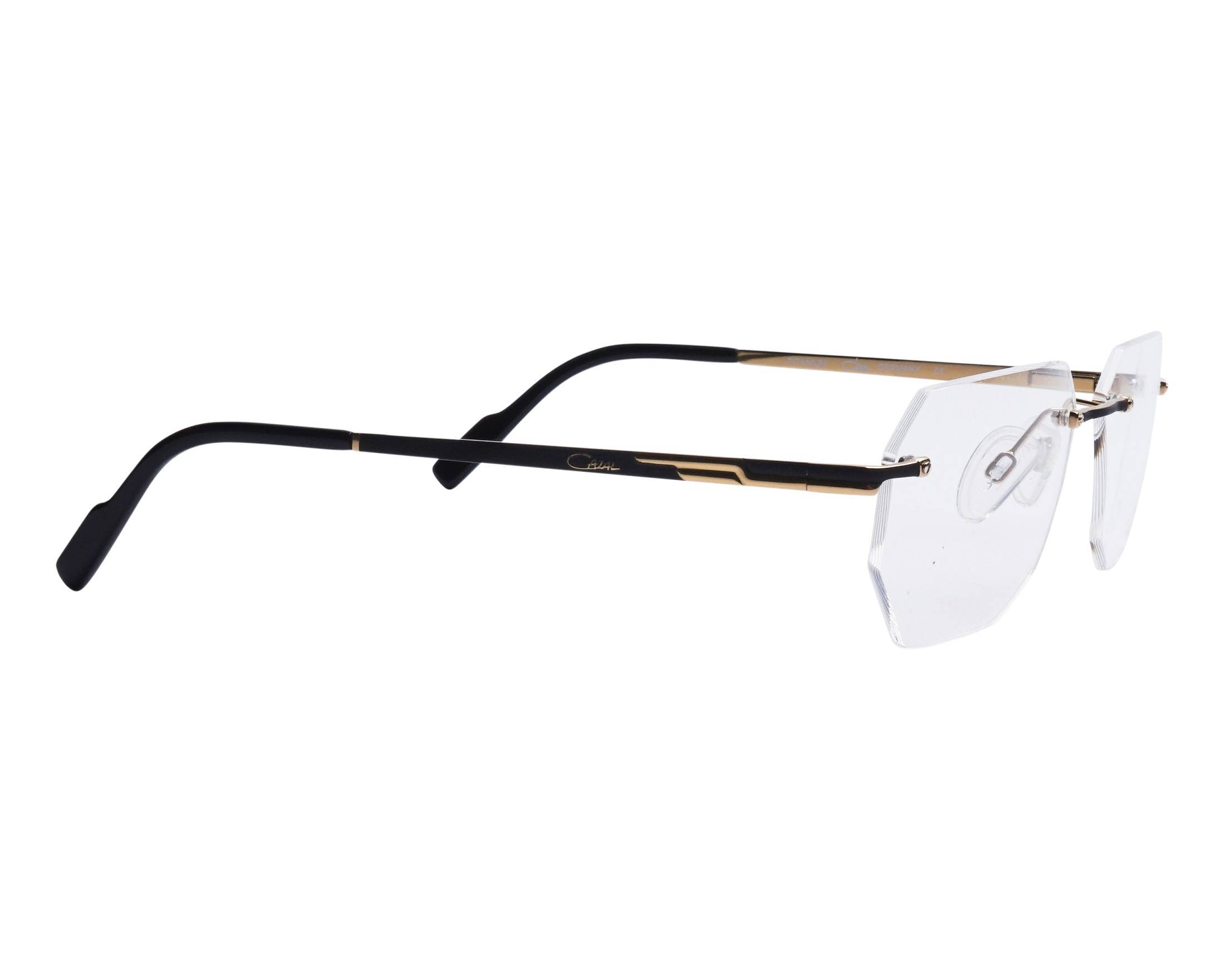 Cazal 7102 001 58-14 Gold Black side view