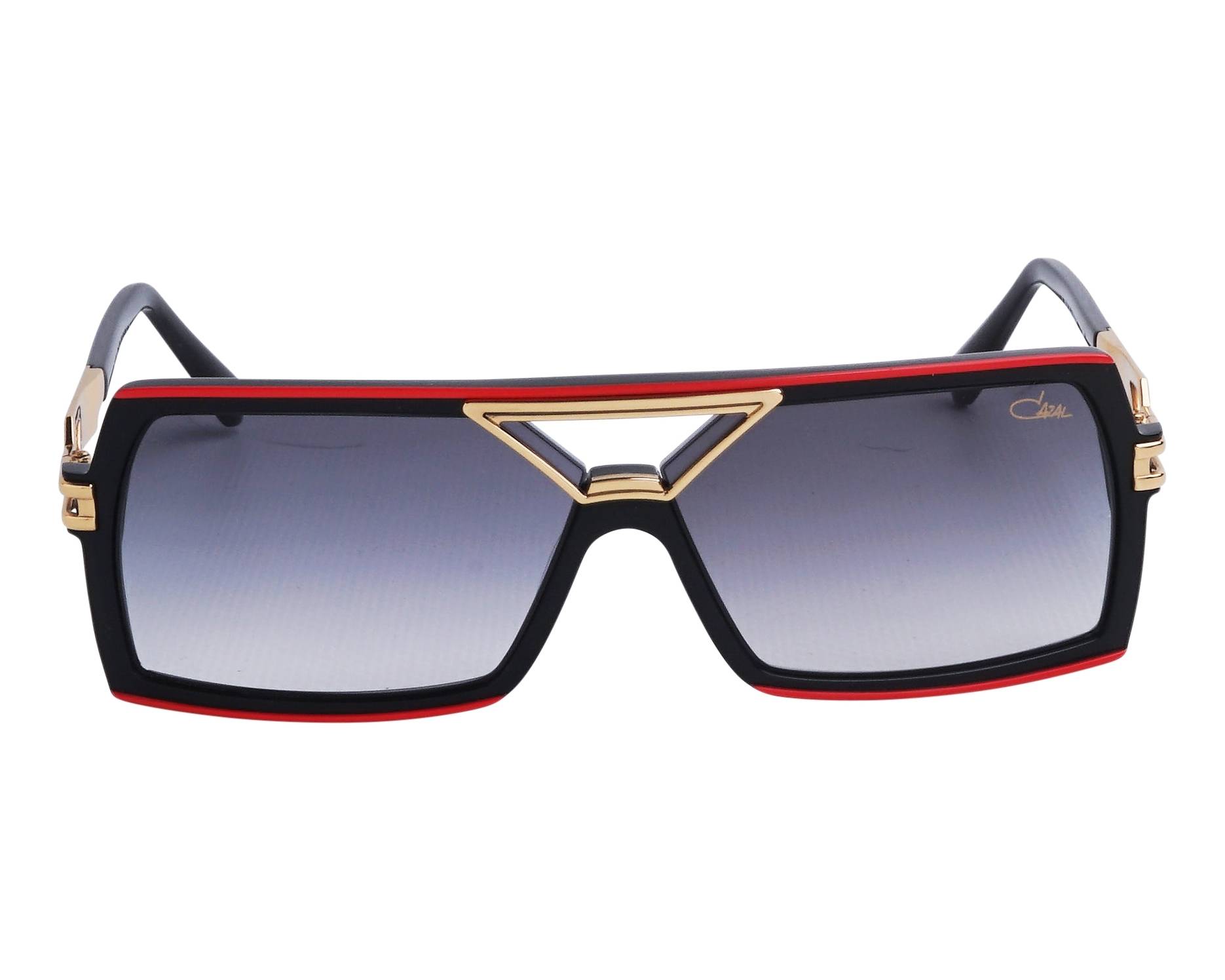 Cazal 8509 001 61-9 Black Red front view