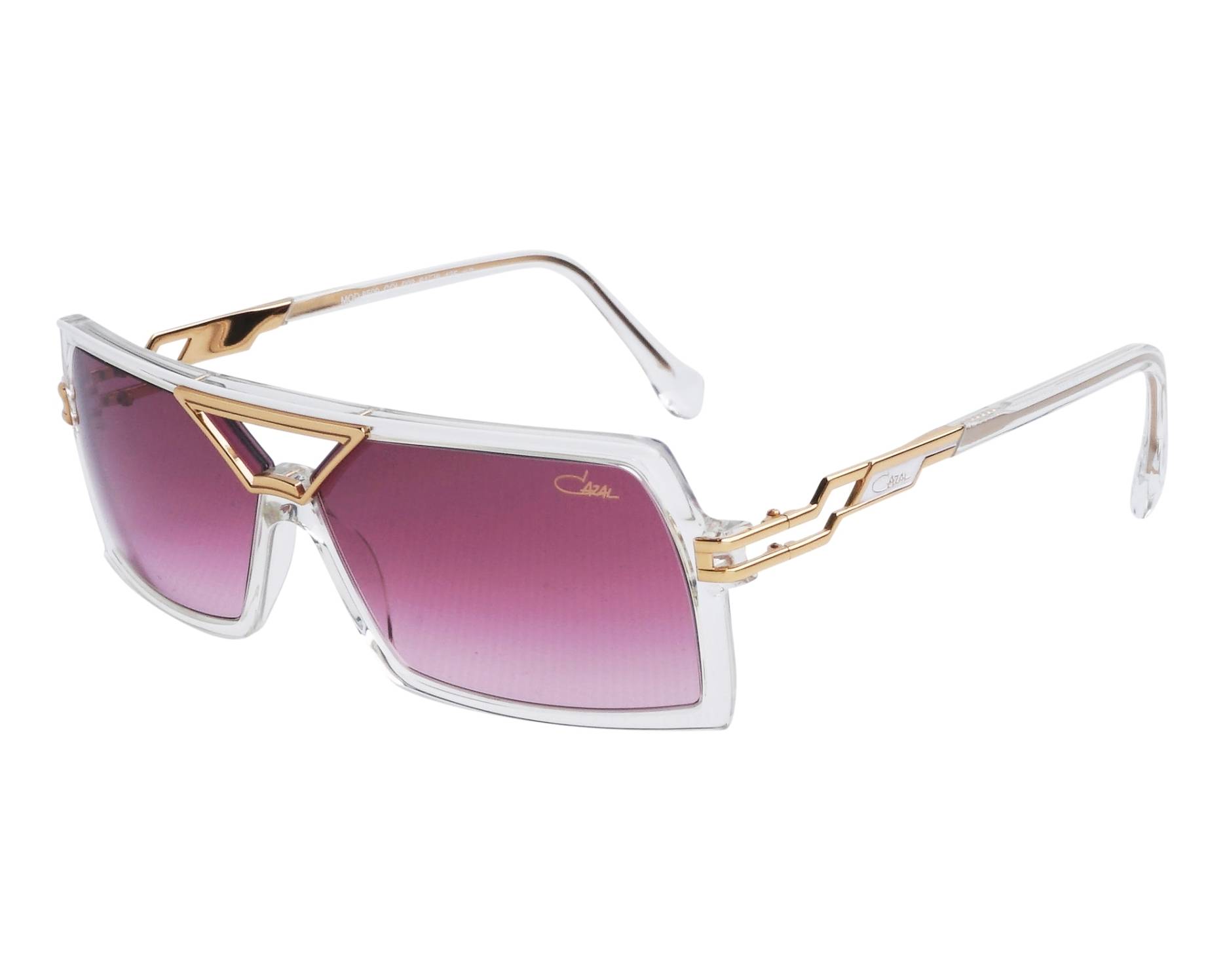 Cazal ゴールド&ピンクフレーム サングラス ケース付き Cazal Sunglasses 8509 003