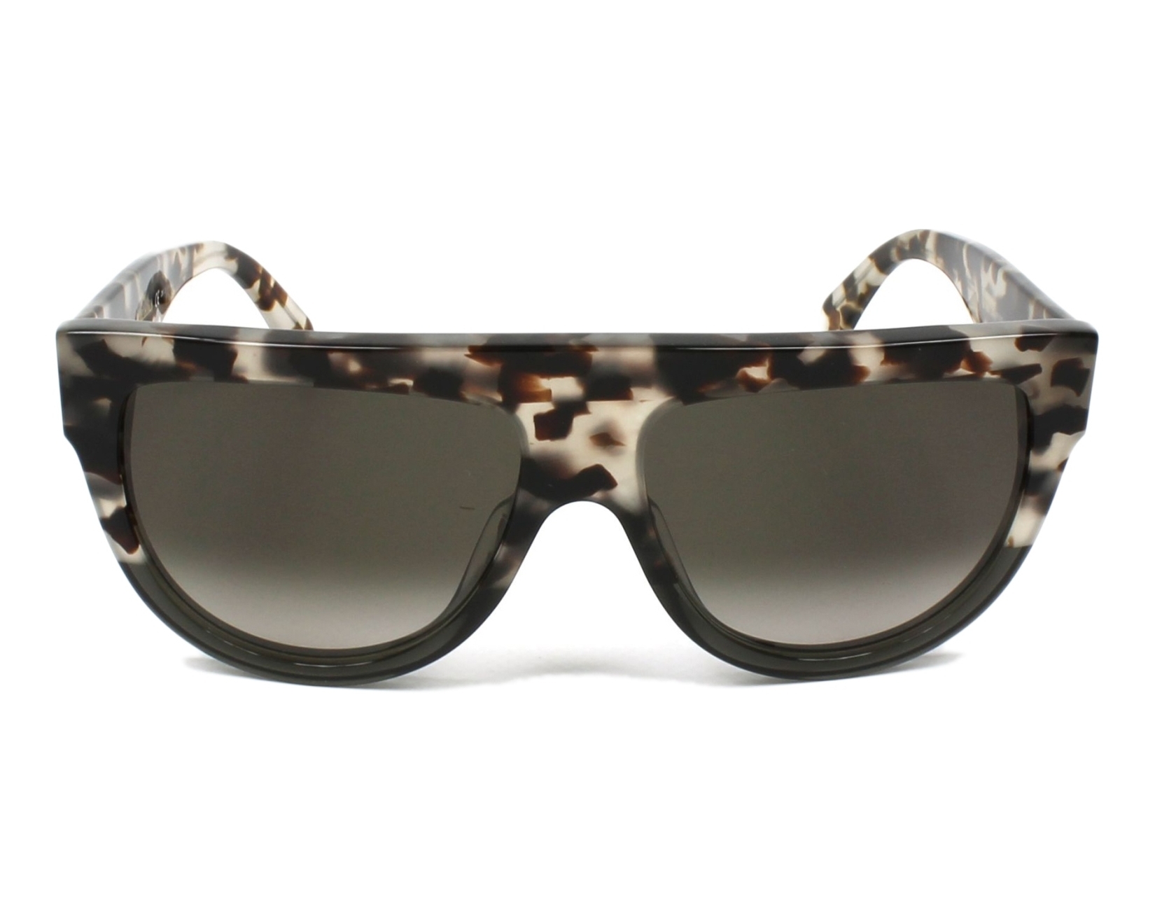 Celine CL 41026/S Black & Tortoiseshell frame CELINE EYEWEAR Triomphe rectangular-frame tortoiseshell  main image 2