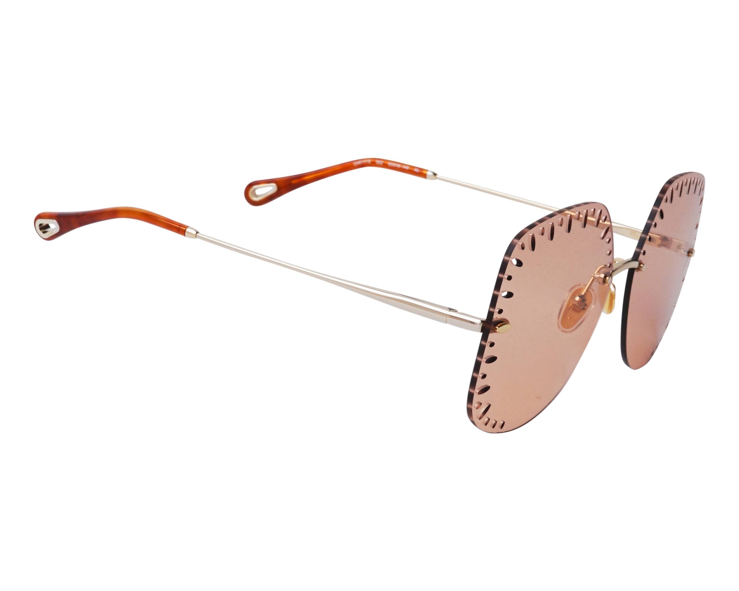 Chloe アイウェア オハルフレム サンクラス CH0311S 002 Chloe CH0311S 002 - Havana Sunglasses for Woman | LookerOnline