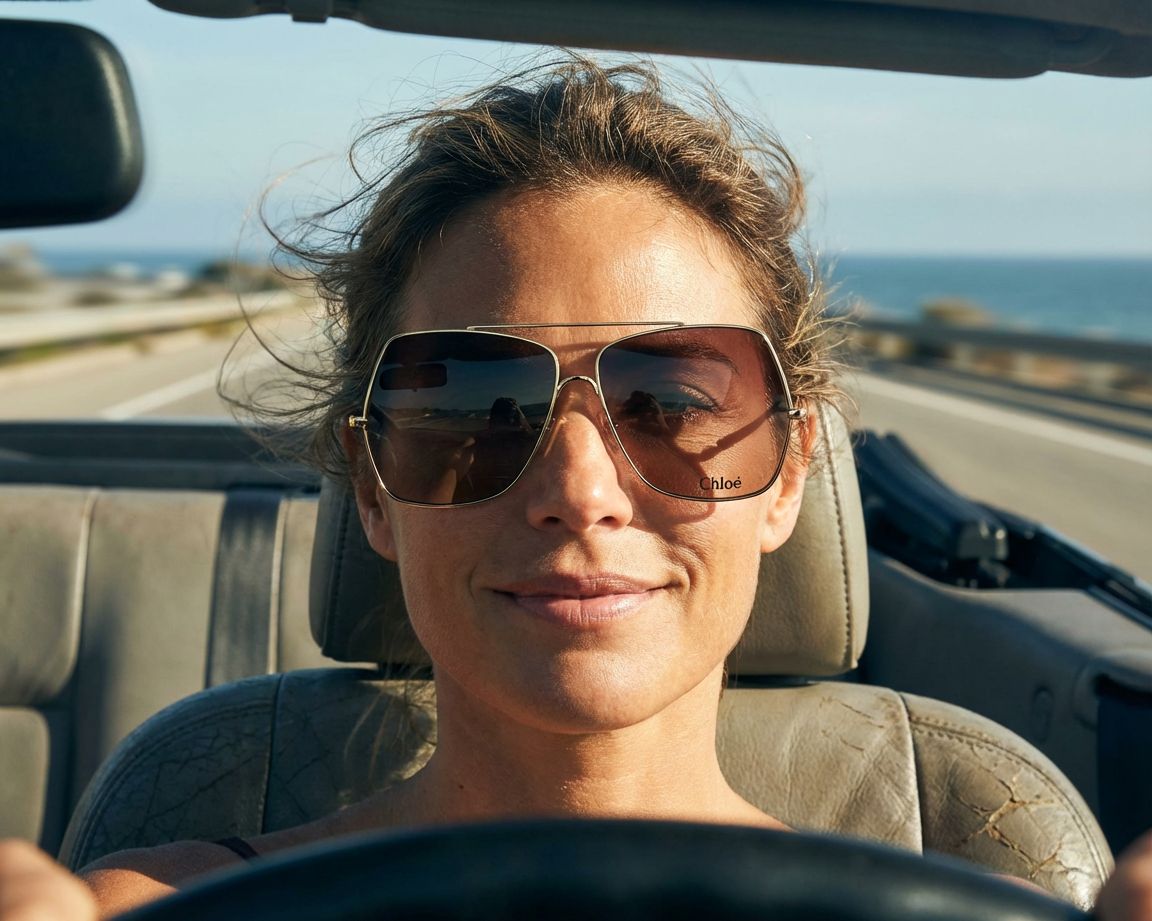 Chloé ラウンドサングラス ブラック Chloe Sunglasses CH0258S 001