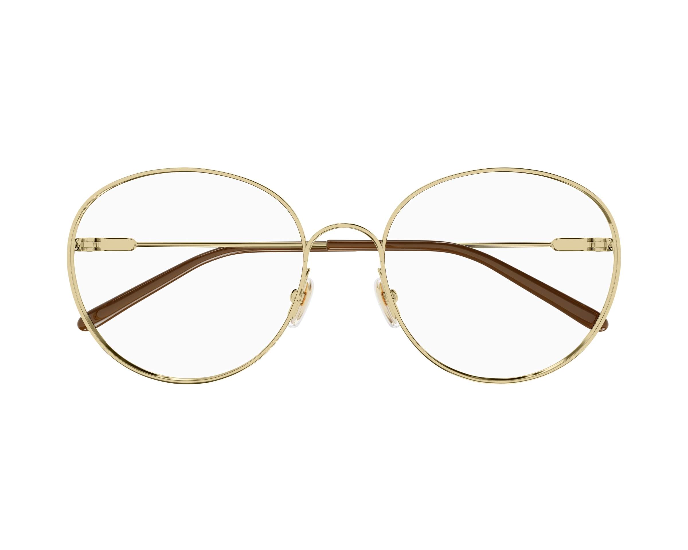 メガネ Chloe Chloe - CH0209O - 002 gold gold transparent Chloe CH0209O 002 - Gold Eyeglasses for Woman | LookerOnline