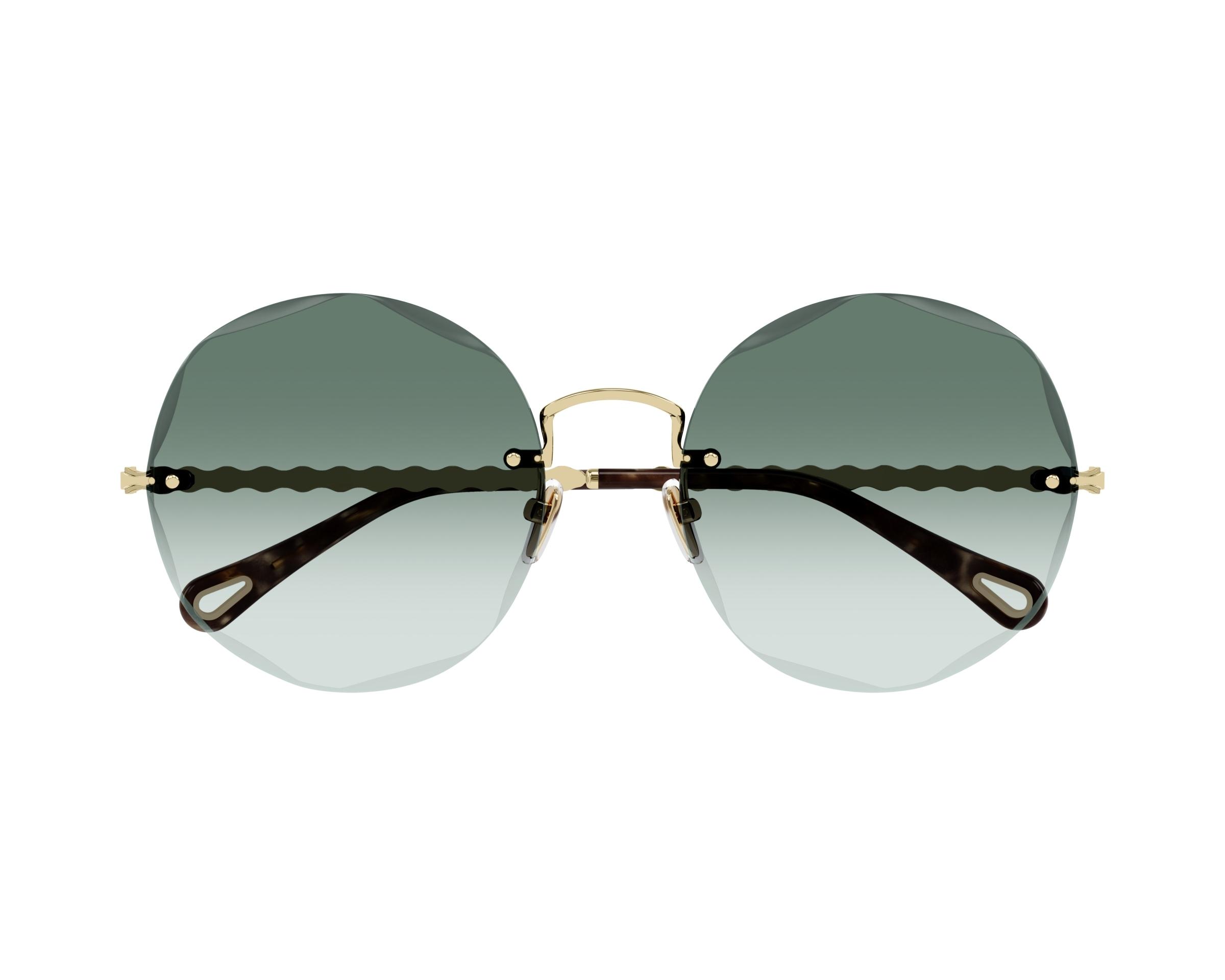 Chloe round scallop pearl charm sunglasses Chloe Sunglasses SCALLOP METAL CH0254S 003 main image 3