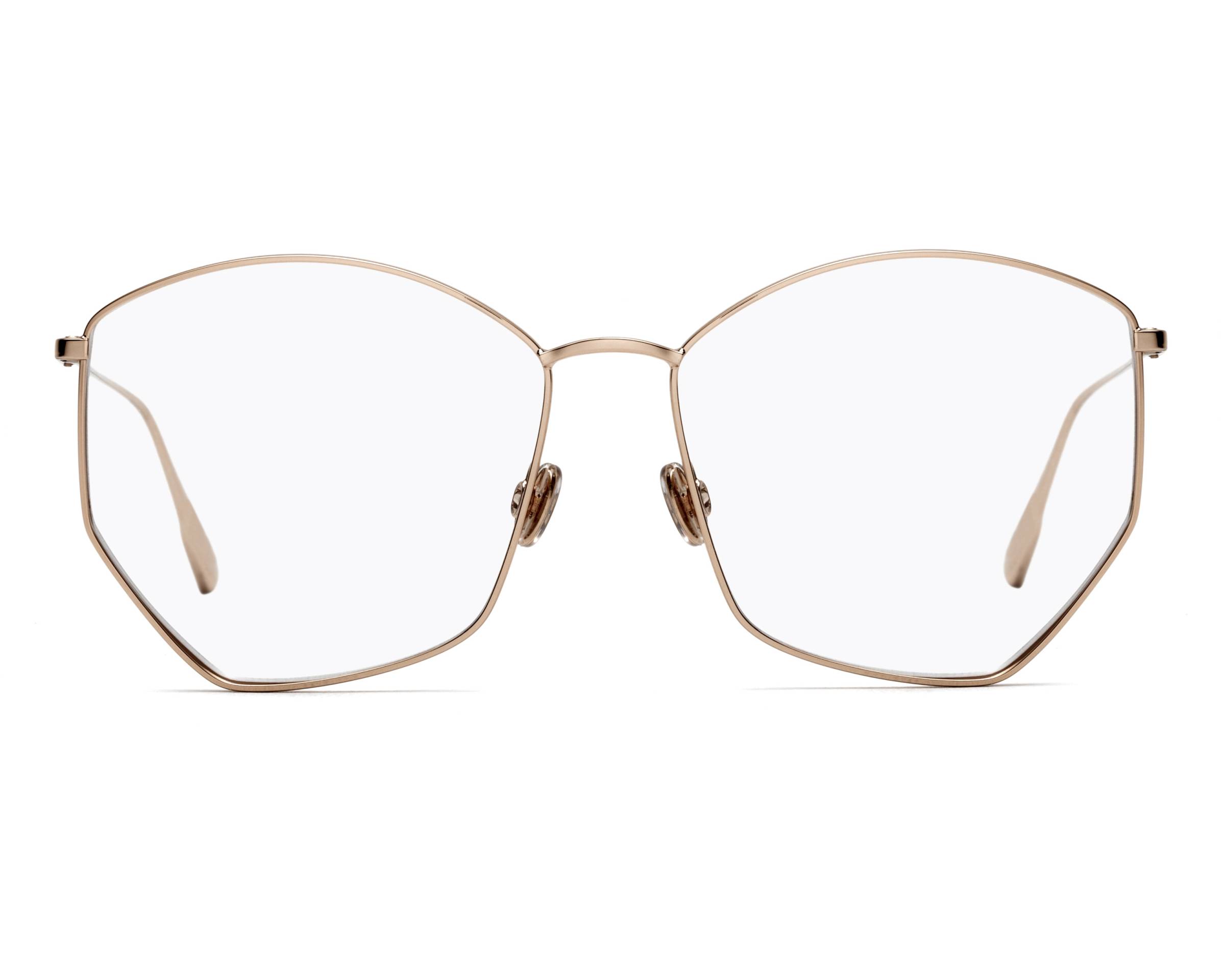 dior glasses gold