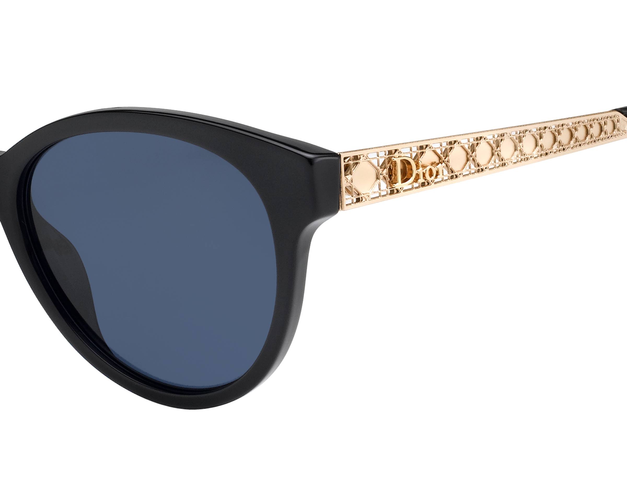 Dior Diorama 7 Sunglasses Frames New Christian DIOR Diorama Mini Sunglasses 807IR 50-19 Black  main image 2