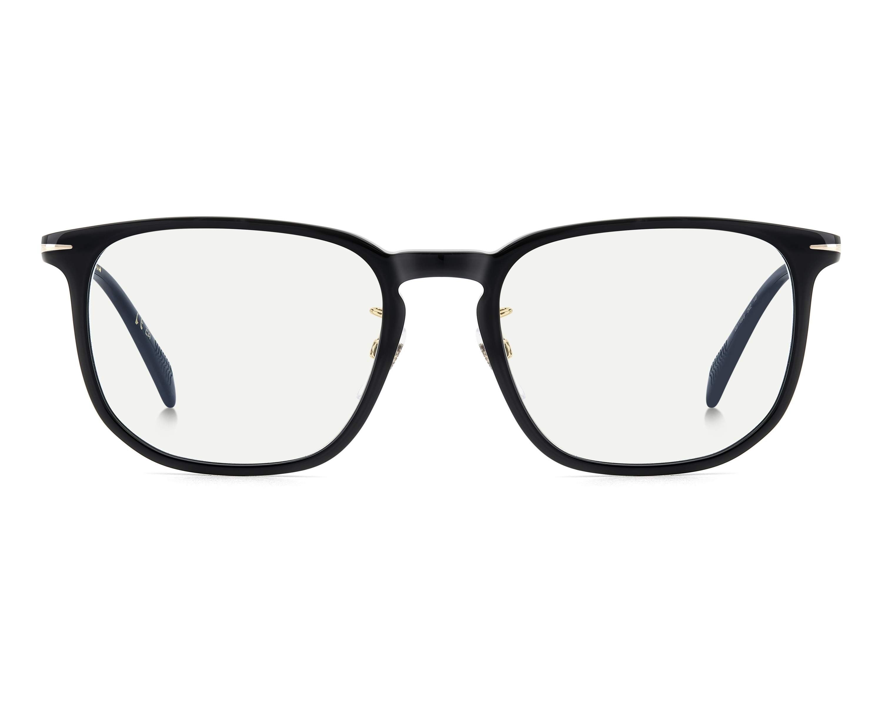 Lunettes De Vue David Beckham DB 1074/G - Monture Noir Doré 51/21/145 - Homme - Neuf Avec étui