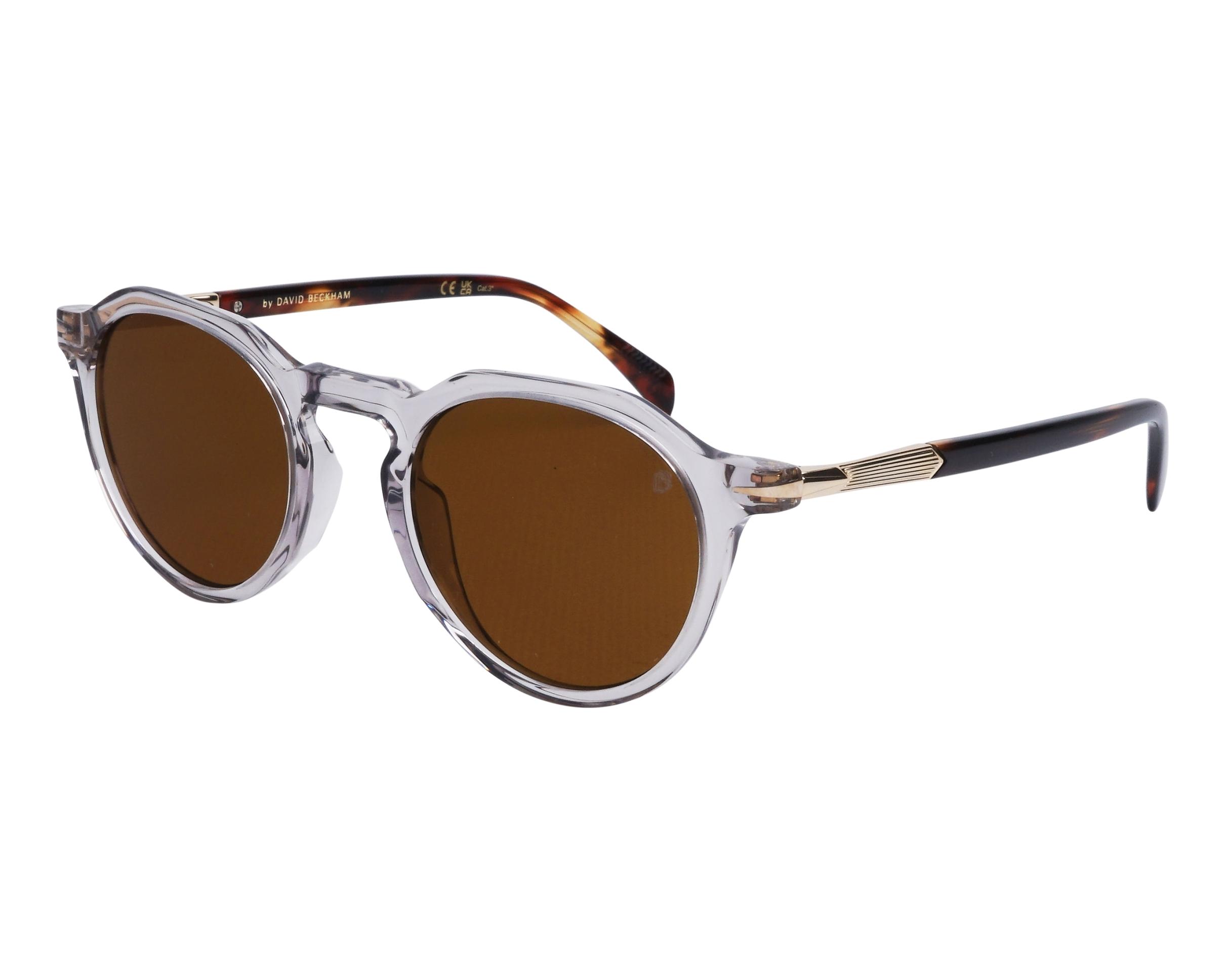 David Beckham DB-1171-S MOI/MT 50-21 Grey Brown profile view