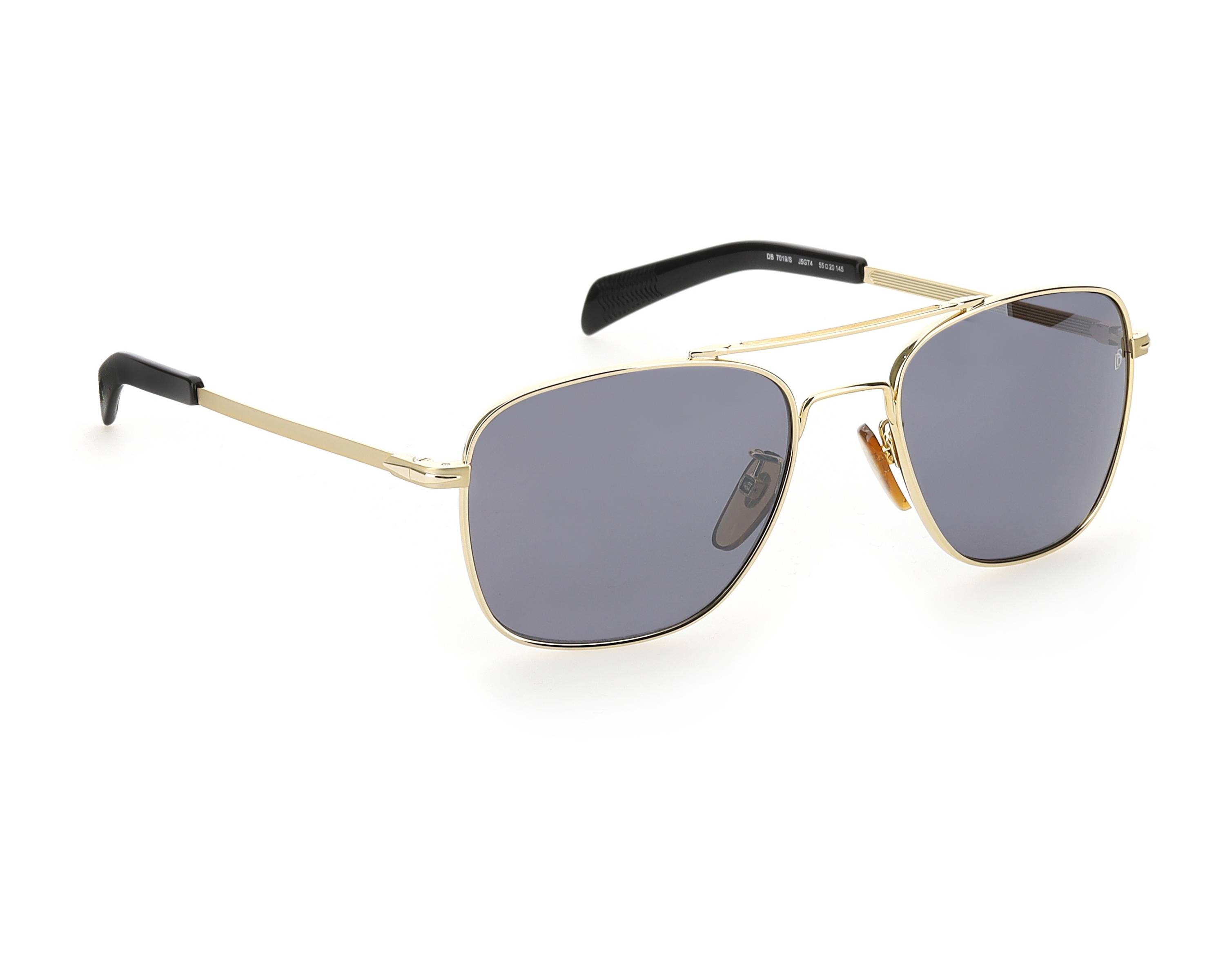 NWT David Beckham DB 7019/S-06LB KU Rectangle 55mm Sunglasses David Beckham DB 7109/S 06J MT Sunglasses Gold Havana - eye  main image 2