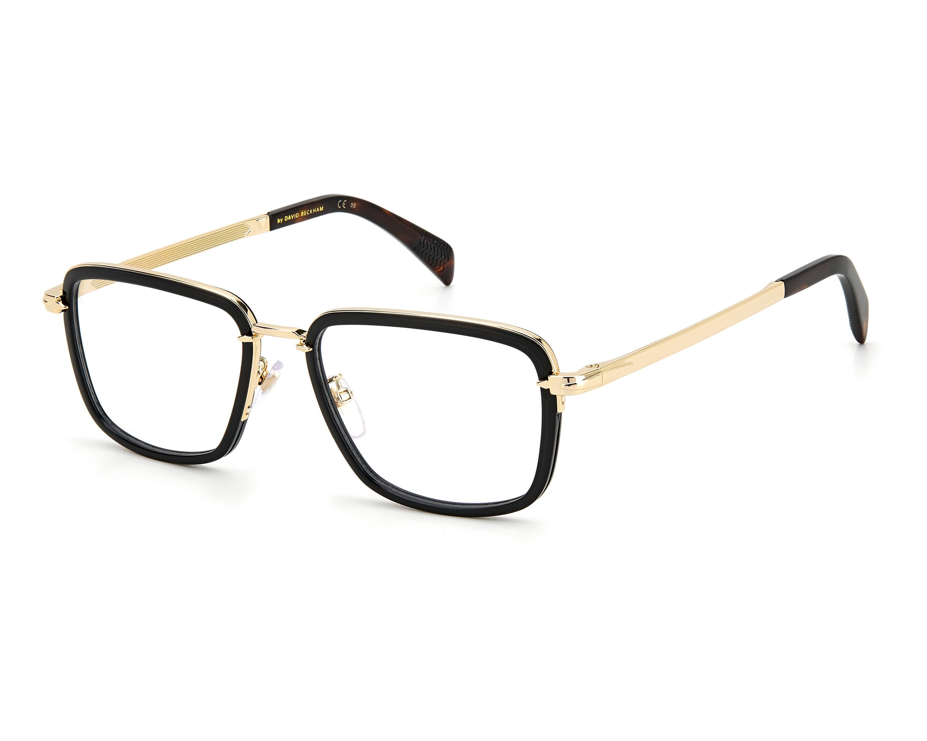 David Beckham DB-7072-F RHL - Gold Black 360 degree view 1