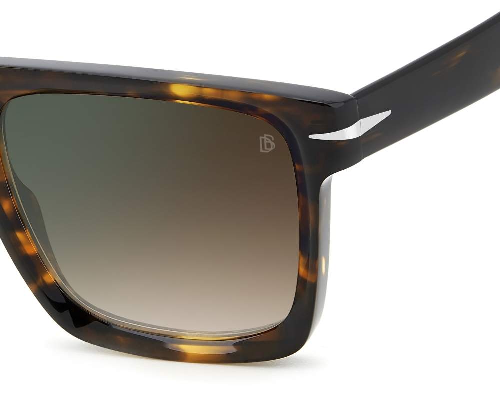 David Beckham DB-7134-S WR9/QY 56-18 Havana Gold 360 degree view 1
