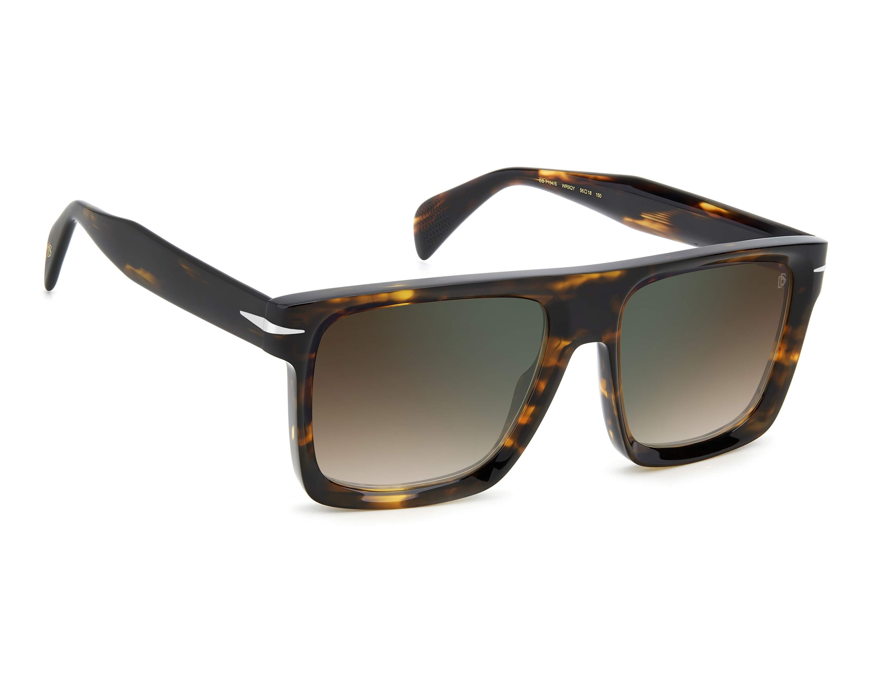 David Beckham DB-7134-S WR9/QY 56-18 Havana Gold 360 degree view 4