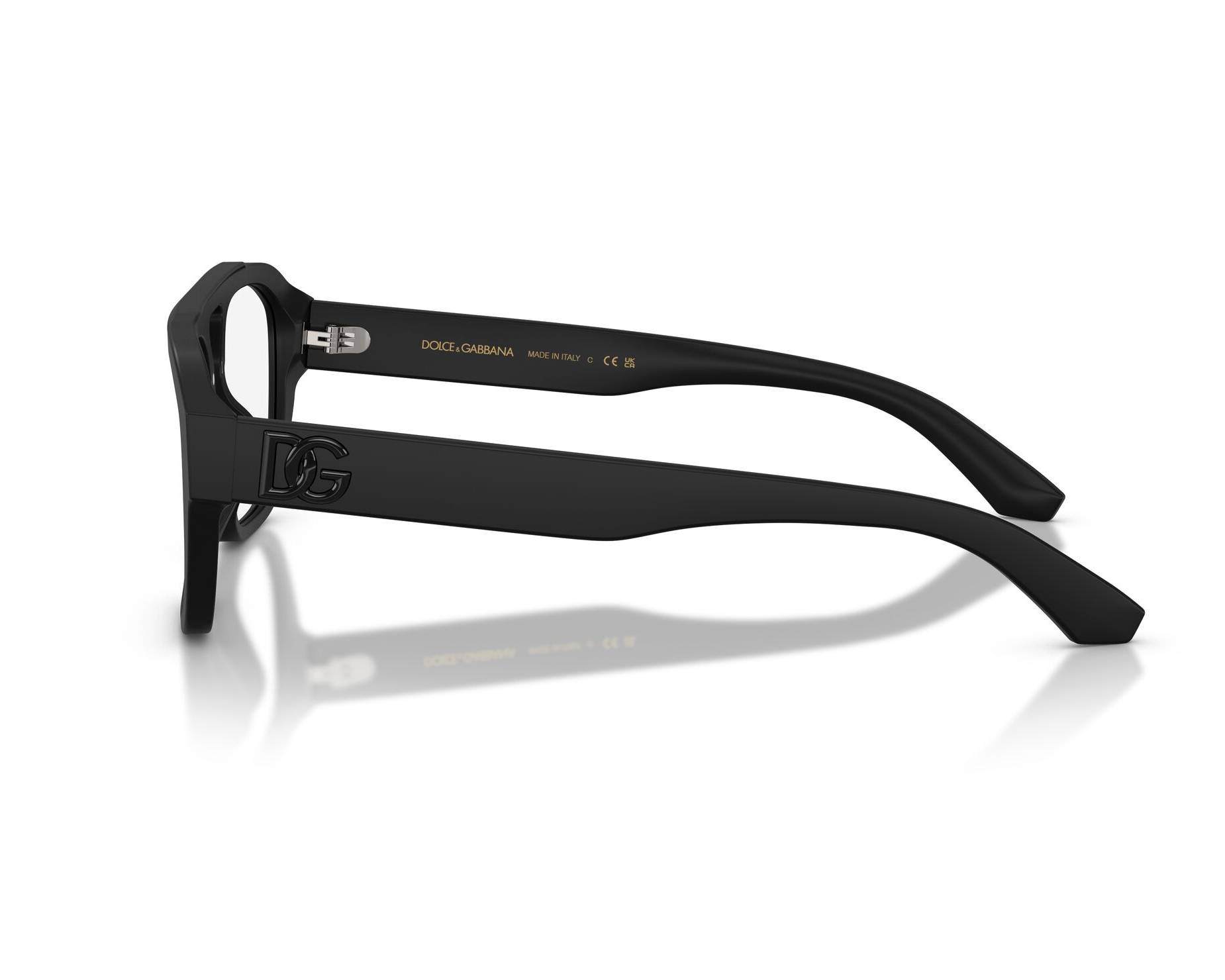 Dolce & Gabbana DG3415 2525 55-20 Black  360 degree view 3