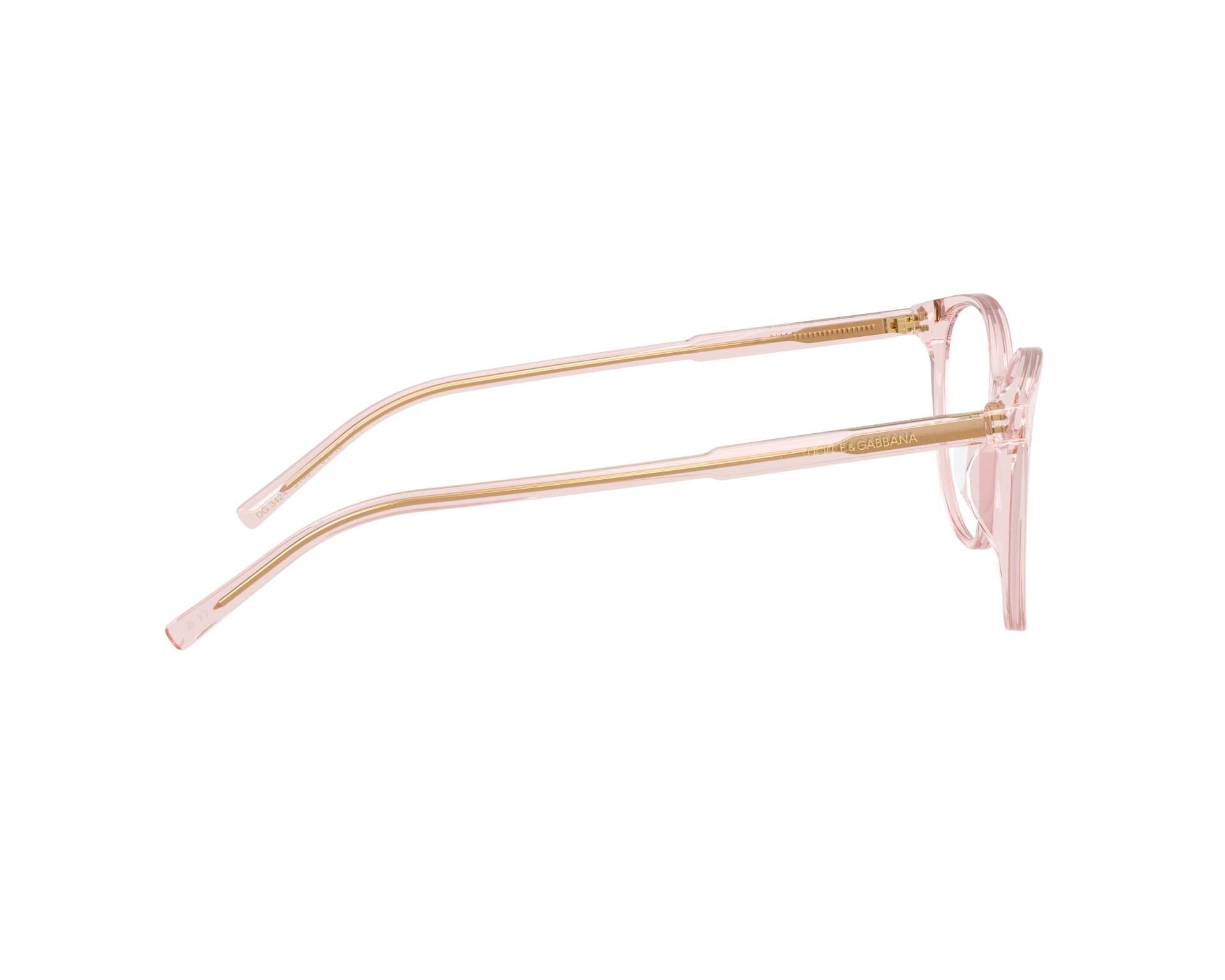 Dolce & Gabbana DG3425 3148 52-18 pink  360 degree view 5