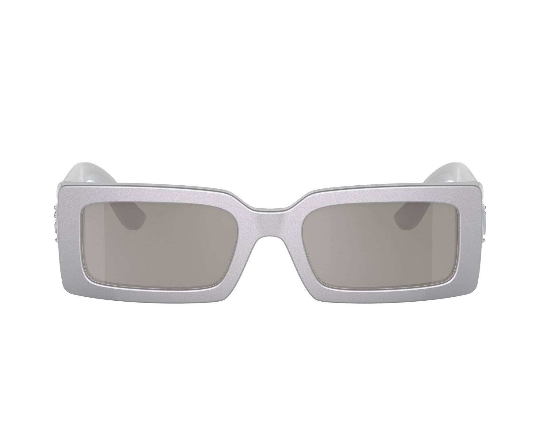 希少！DOLCE &GABBANA ホワイトのライダース 銀色の差し色最高‼️ Dolce&Gabbana DG6204 L (0 - 134) with Grey lenses and White frame