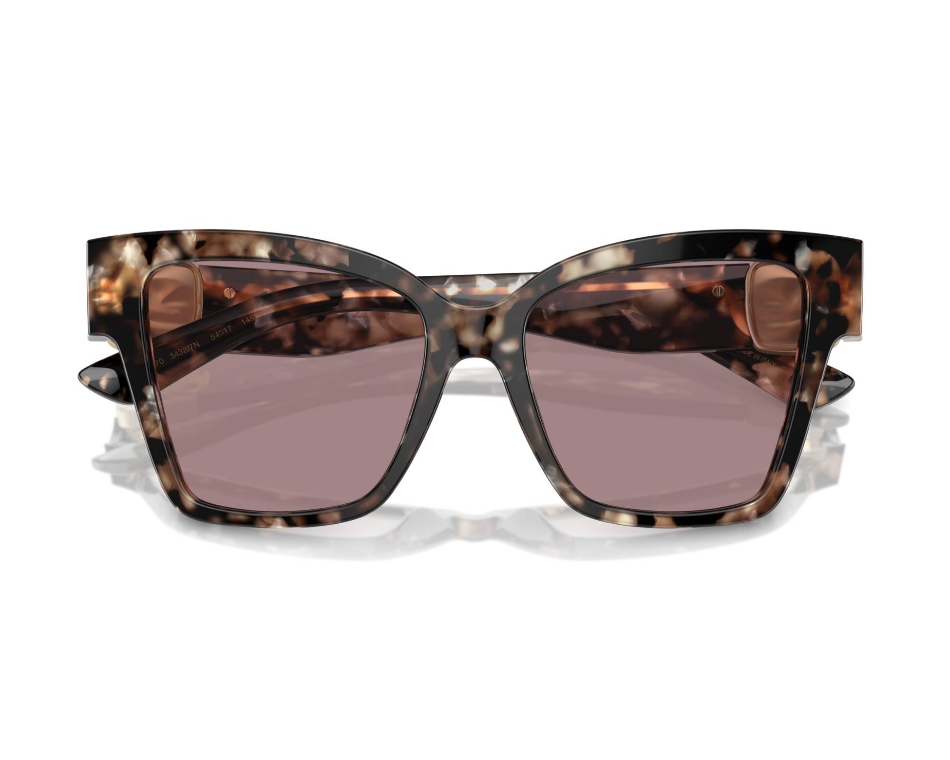 Dolce & Gabbana Sunglasses Model DG4470 In Color 3440/73 Havana Pink and Gold DOLCE&GABBANA DG4470 Square Sunglasses | EyeOns.com main image 3