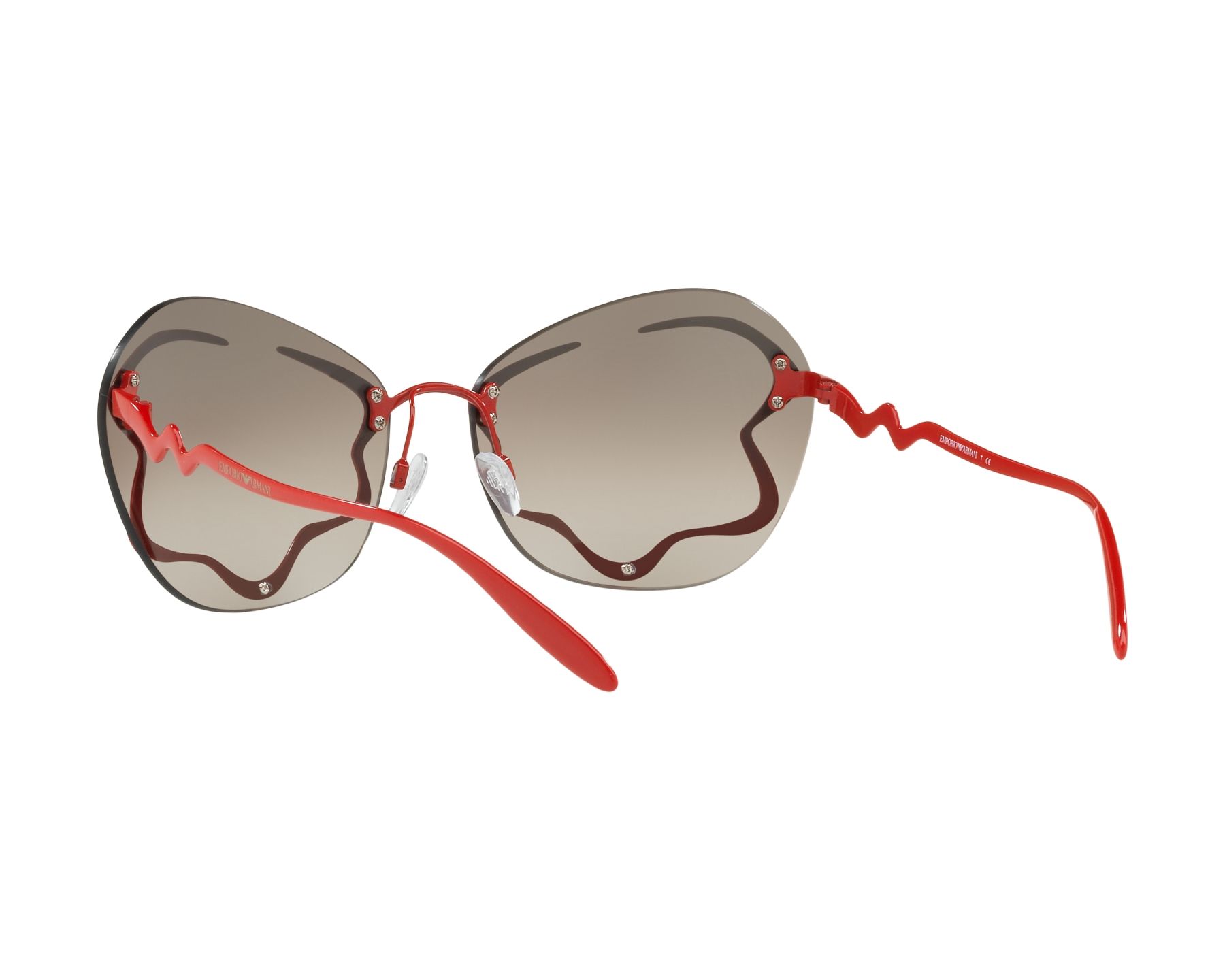 Emporio Armani Women\'s Red and Grey Sunglasses! Emporio Armani Women main image 3