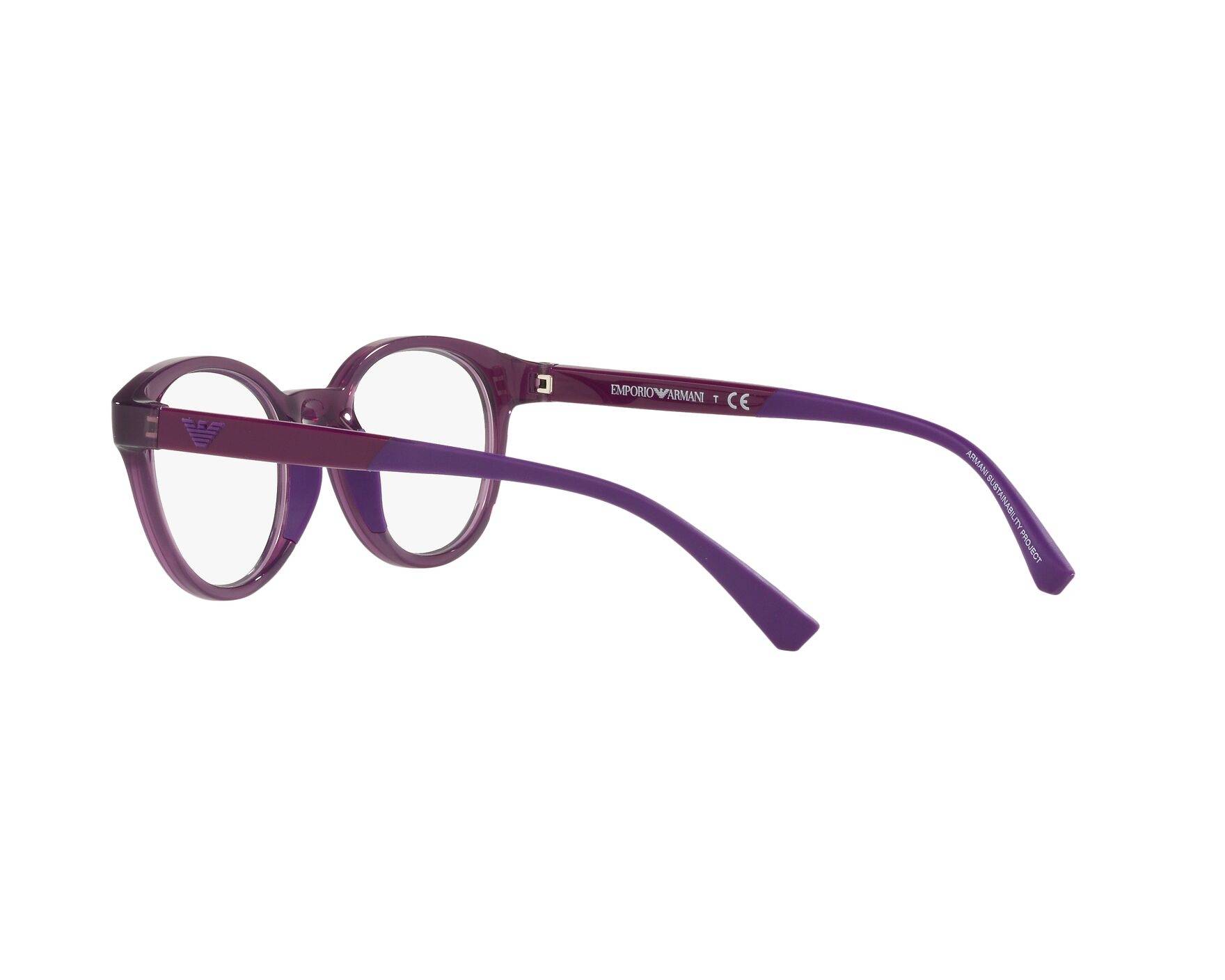 Emporio Armani Women\'s Watercolor Plum Eyeglasses! Emporio Armani 621 S 459, Vintage 90s Tinted Lenses Purple  main image 2
