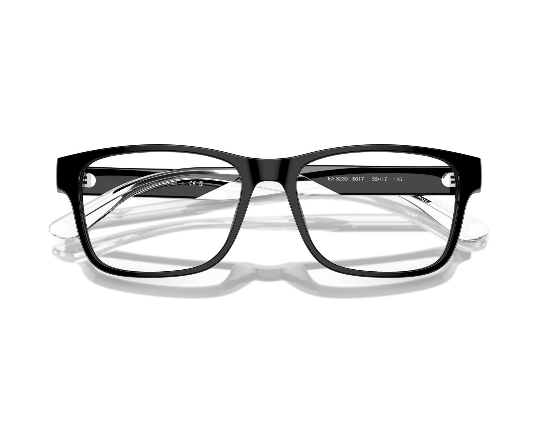 Emporio Armani ウィンドブレーカー 黒/白ドット Emporio Armani Glasses EA3239 5017