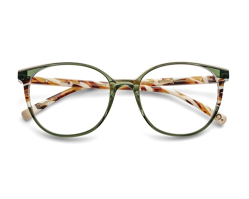 Etnia Barcelona LISSE GRZE 54-18 Green Beige front view