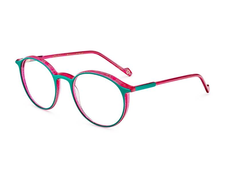 Etnia Barcelona ULTRALIGHT 1 1QFU 50-19 Turquoise Fuchsia profile view