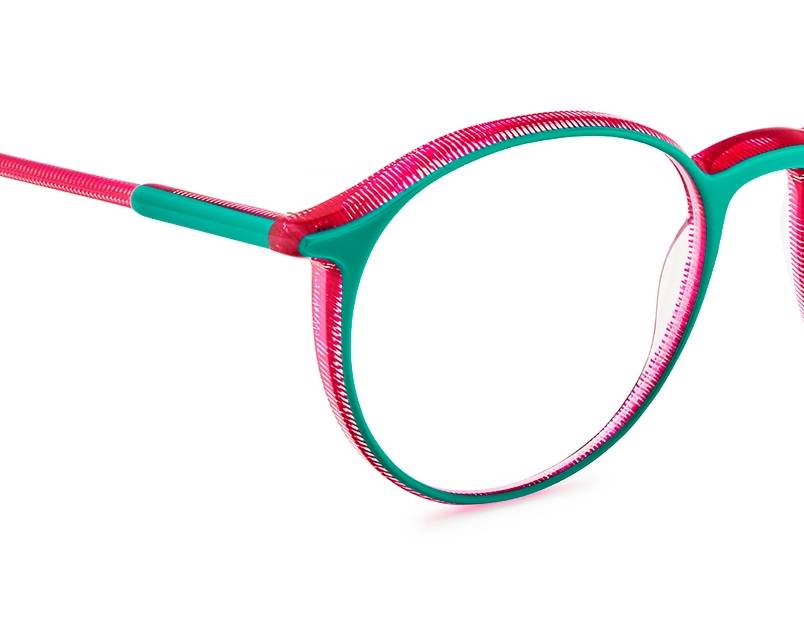 Etnia Barcelona ULTRALIGHT 1 1QFU 50-19 Turquoise Fuchsia front view