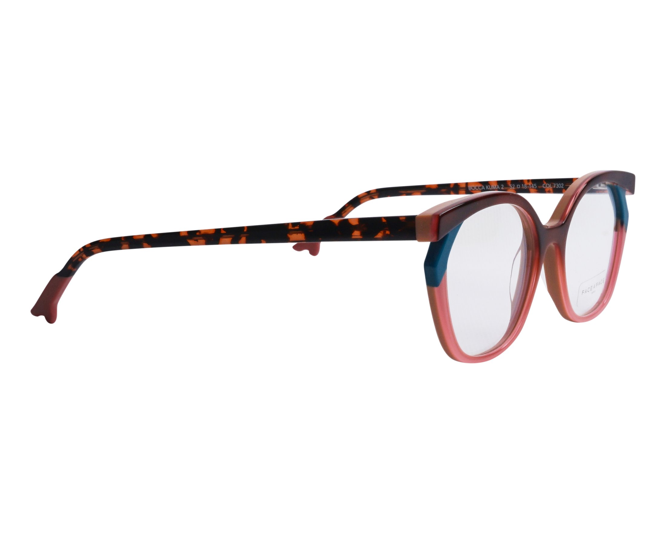 Face a Face BOCCA-KUMA-2 7302 52-18 Brick red Pink side view