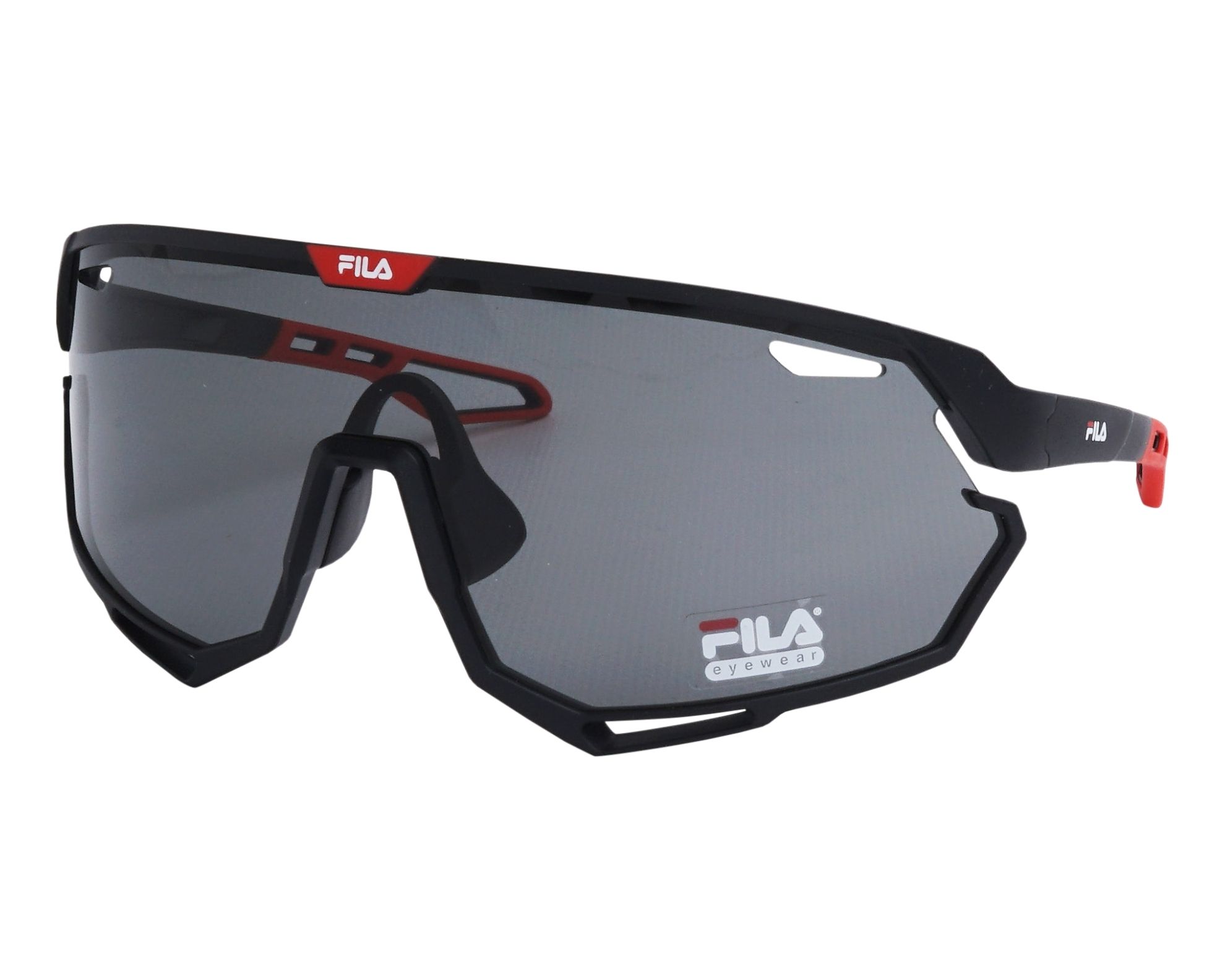 FILA Unisex Semi-Matte Black Sunglasses Fila Sunglasses SF9381 U28P main image 2