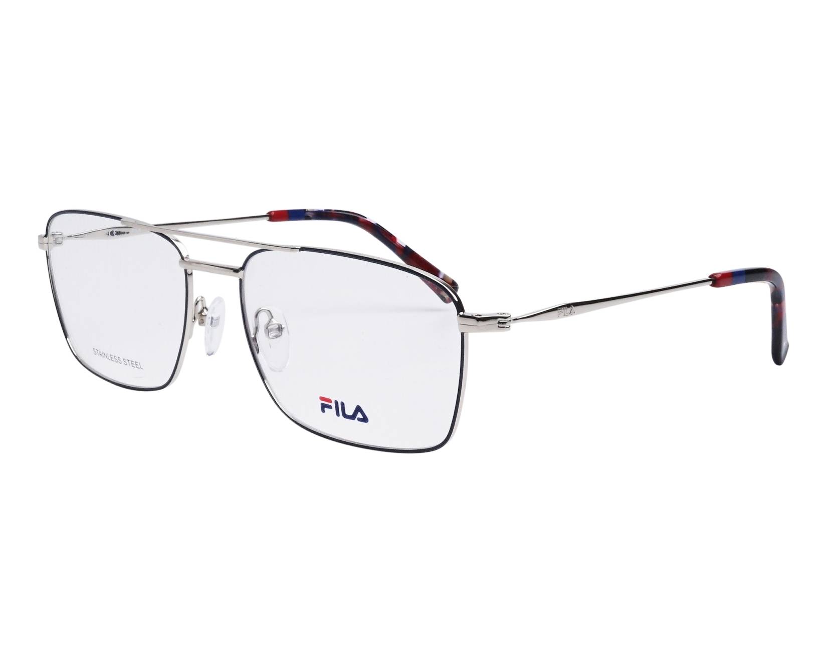 Fila Blue Stainless Steel Glasses  (Frames) Fila VFI094 Eyeglasses | FramesDirect.com main image 4