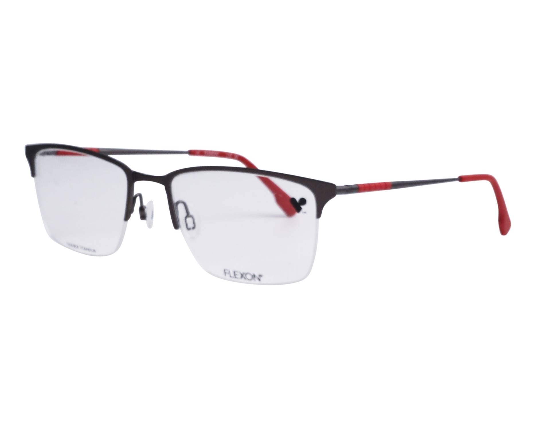 Flexon E1130 072 55-20 Grey Red 360 degree view 1