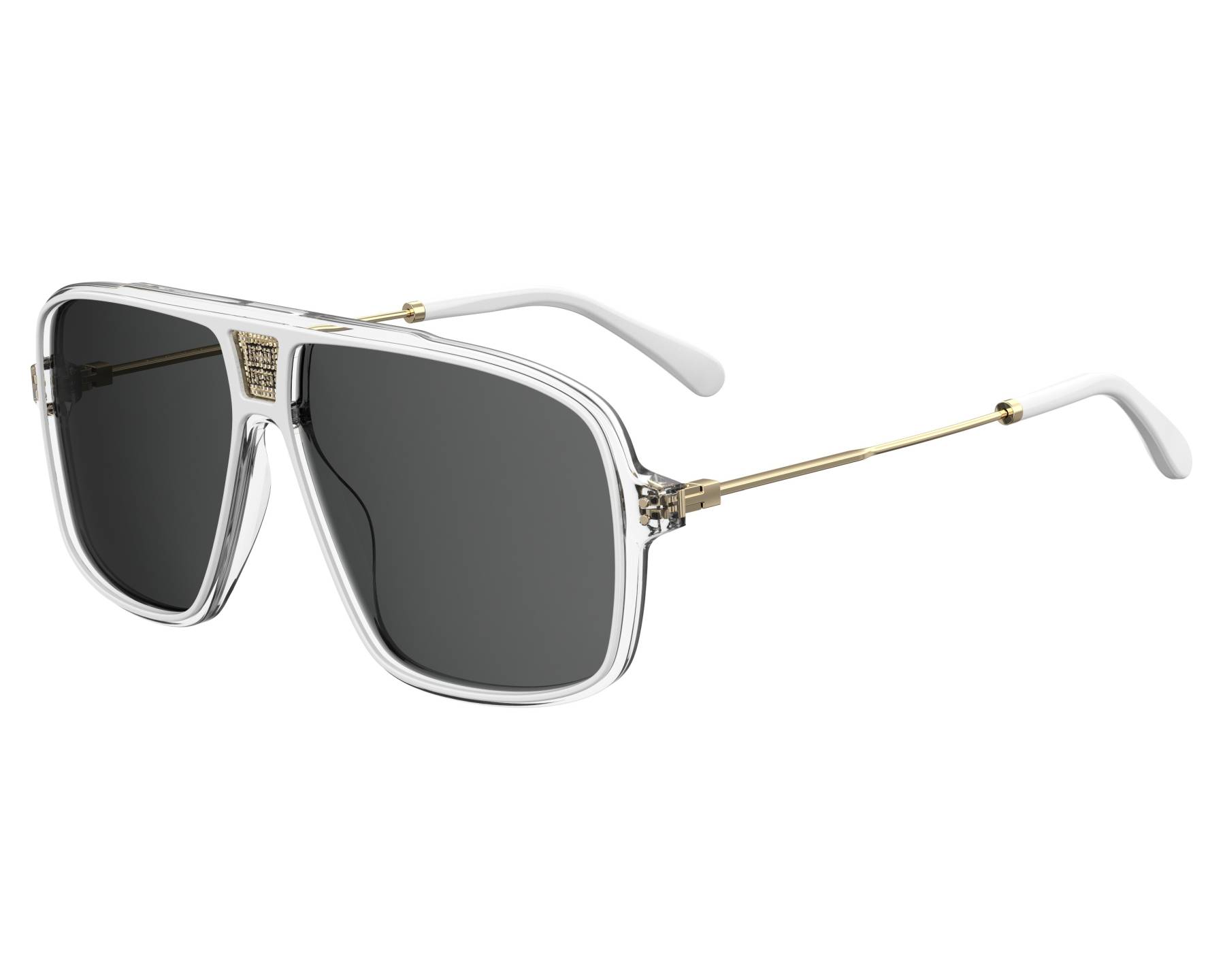 New Authentic GIVENCHY Black /Grey /Gold Acetate Frame Sunglasses -GV7198S Givenchy 4G Acetate Round Sunglasses | Neiman Marcus main image 3